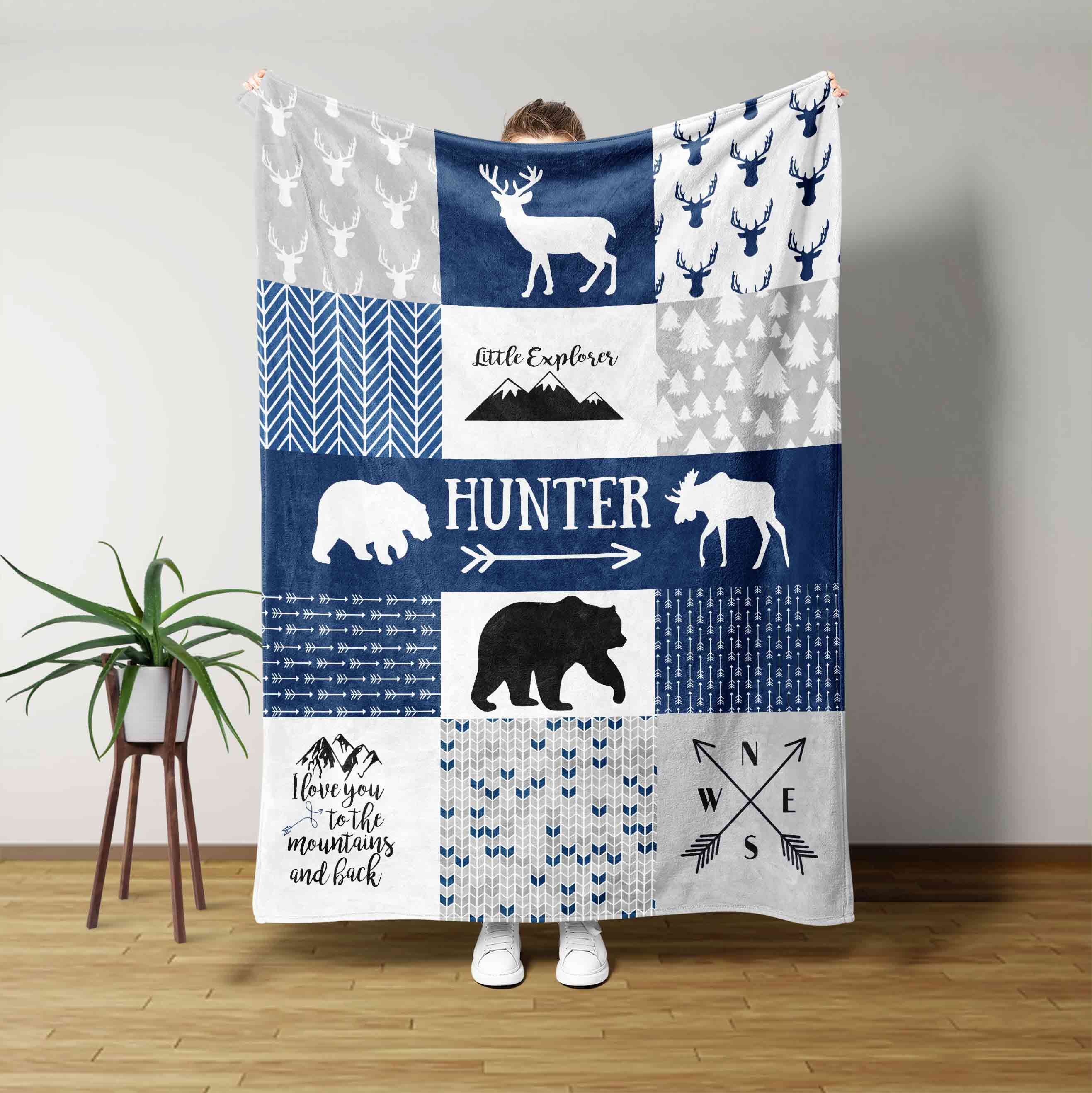 Bear Deer Arrow Blanket