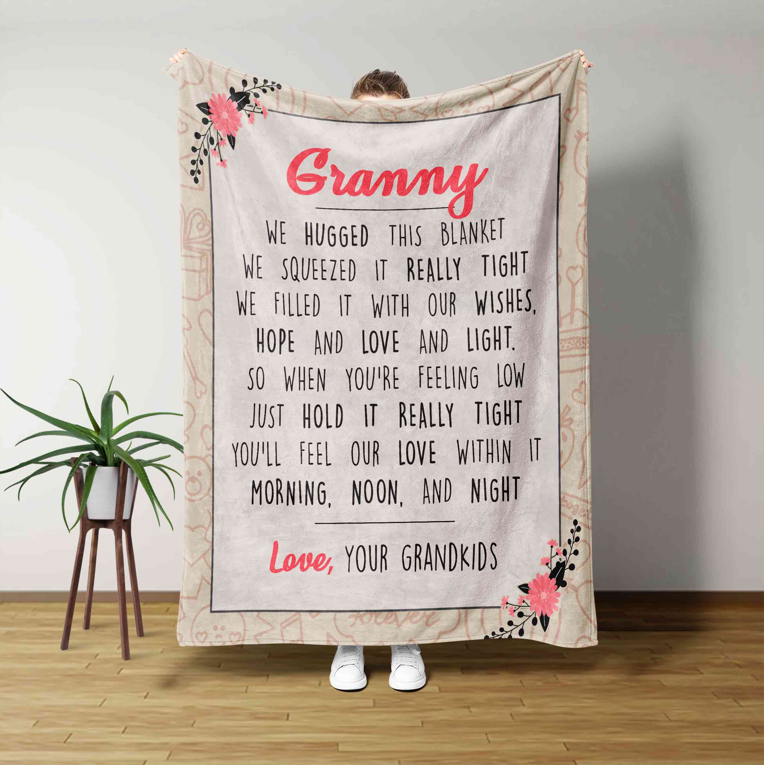 Granny We Love You Blanket