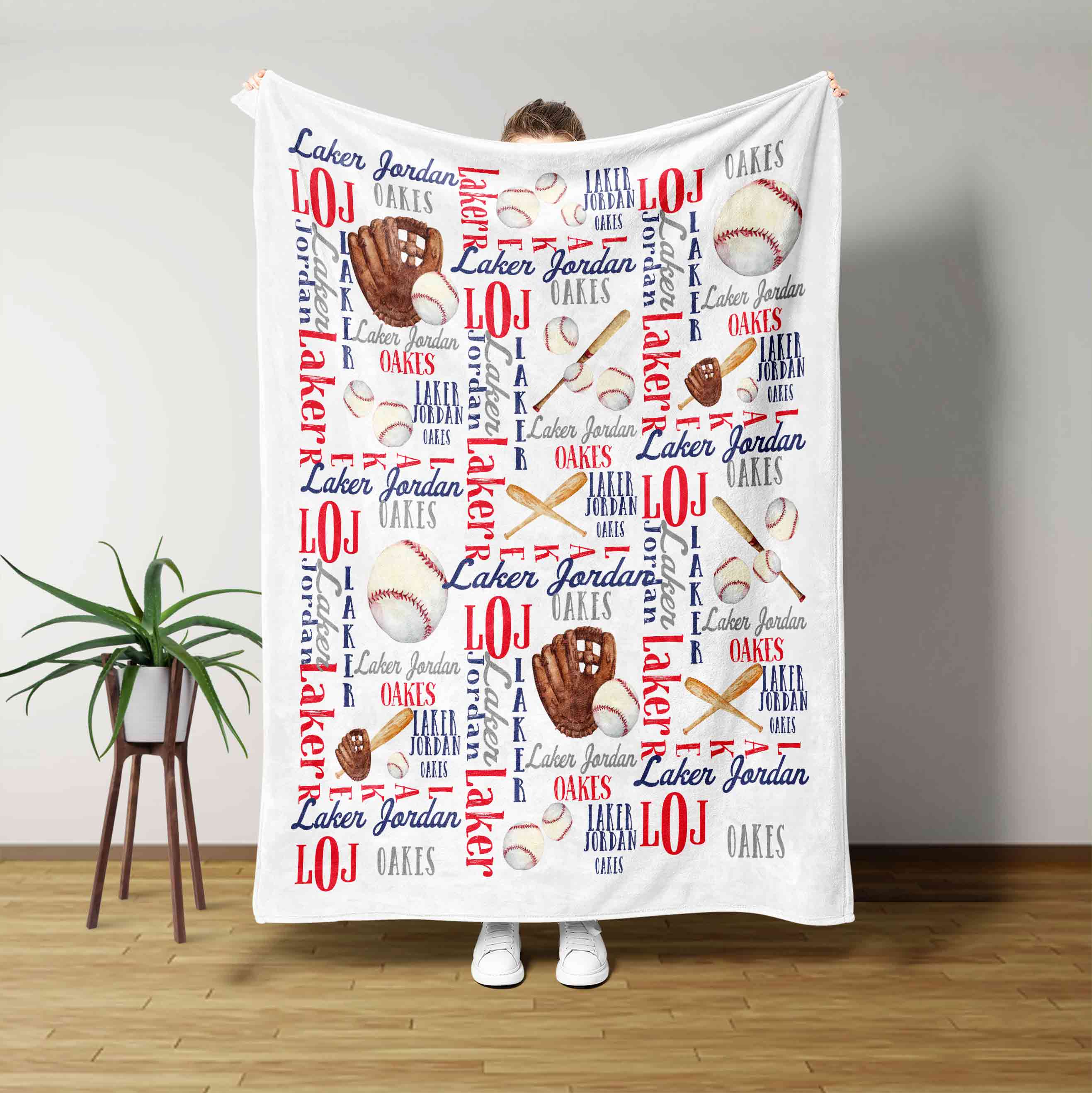 Baseball Sport Blanket, Gift For Family Blanket