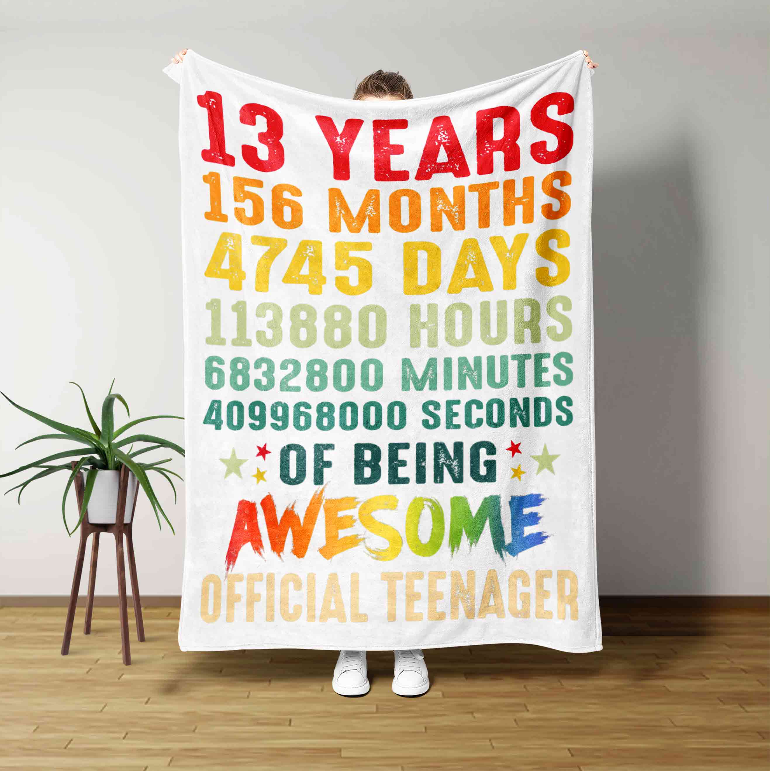 13 Years Of Being Awesome Official Teenager Blanket