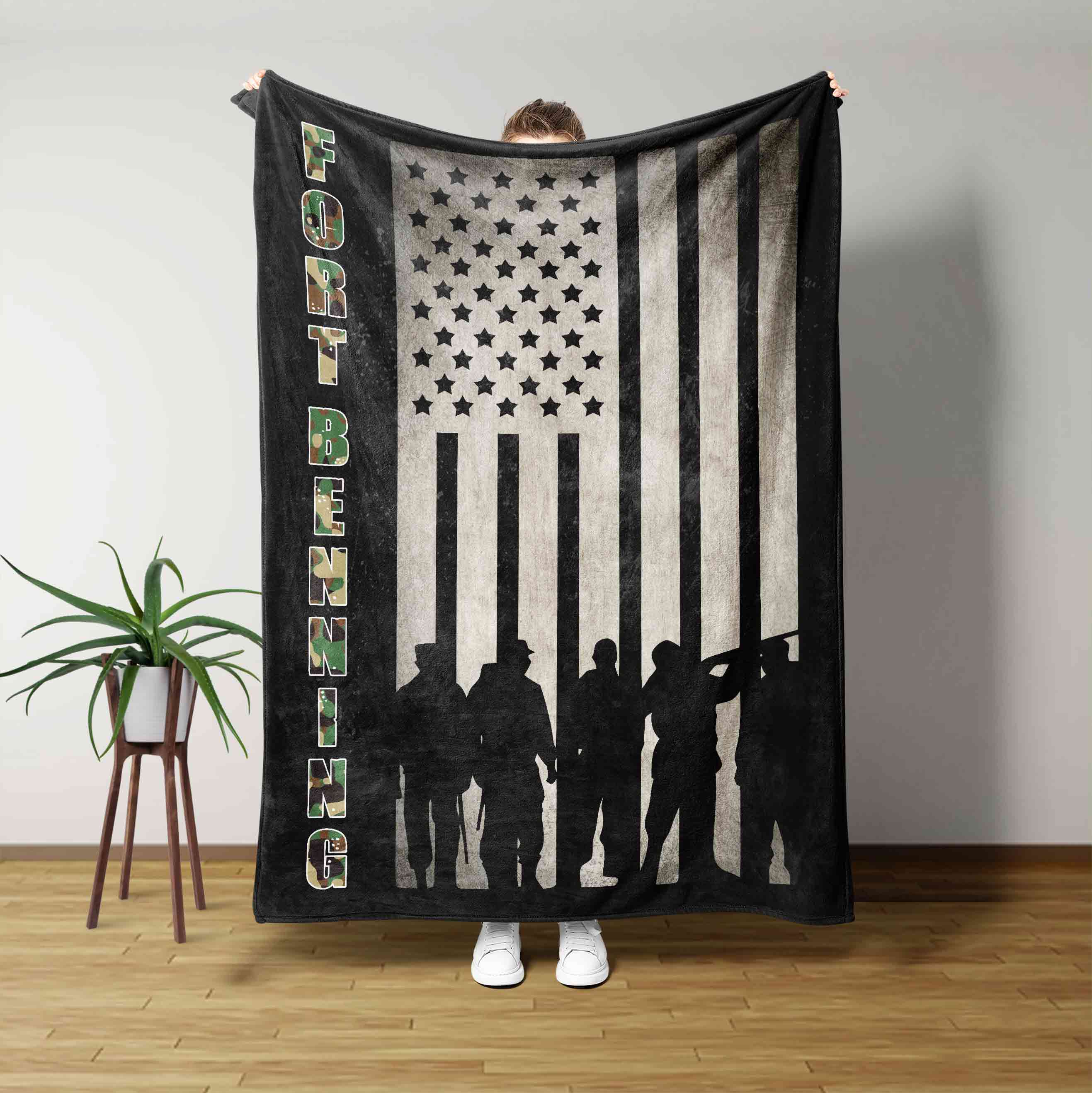 Fort Benning Veteran Blanket