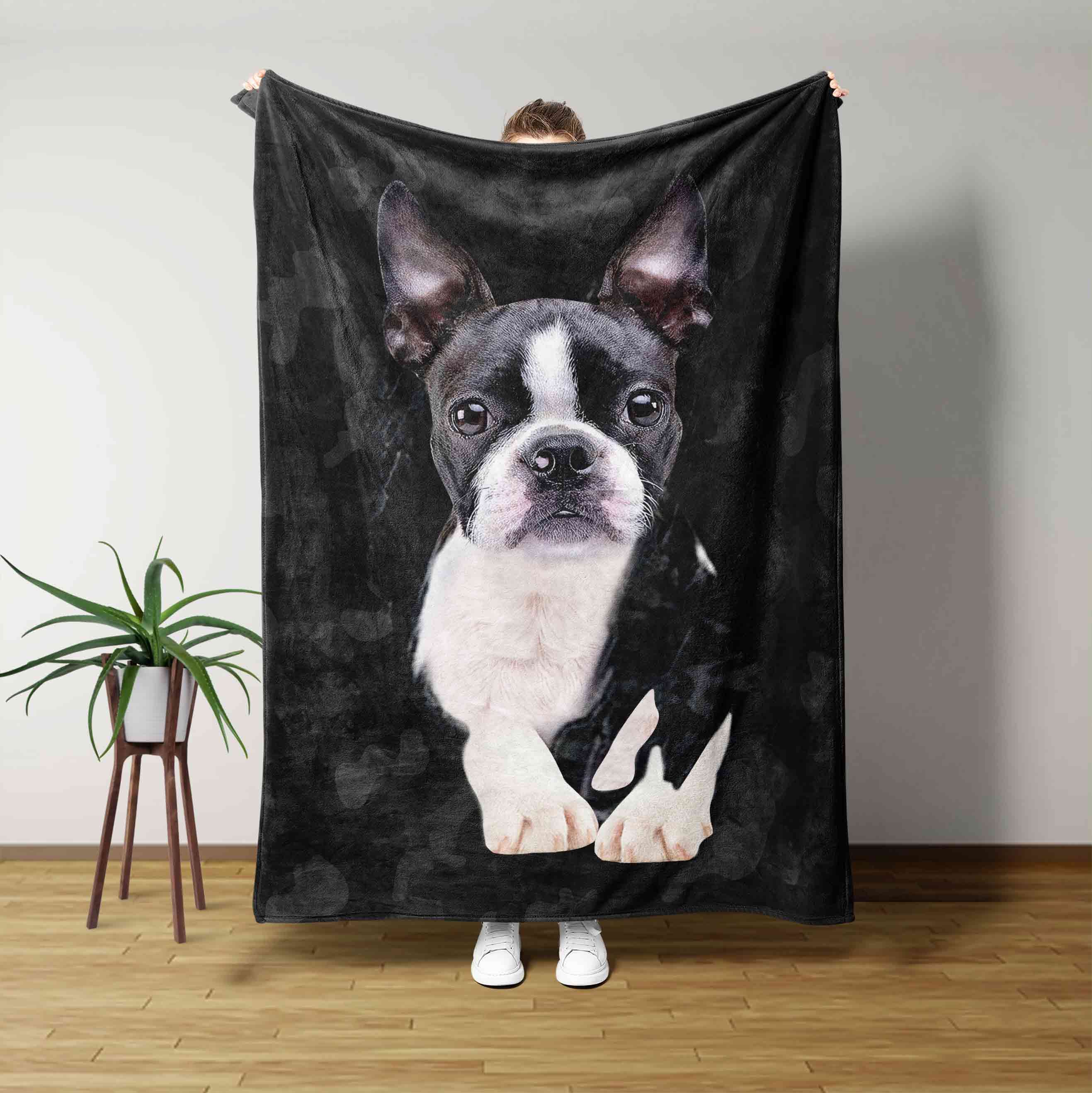 Boston Terrie Dog Blanket