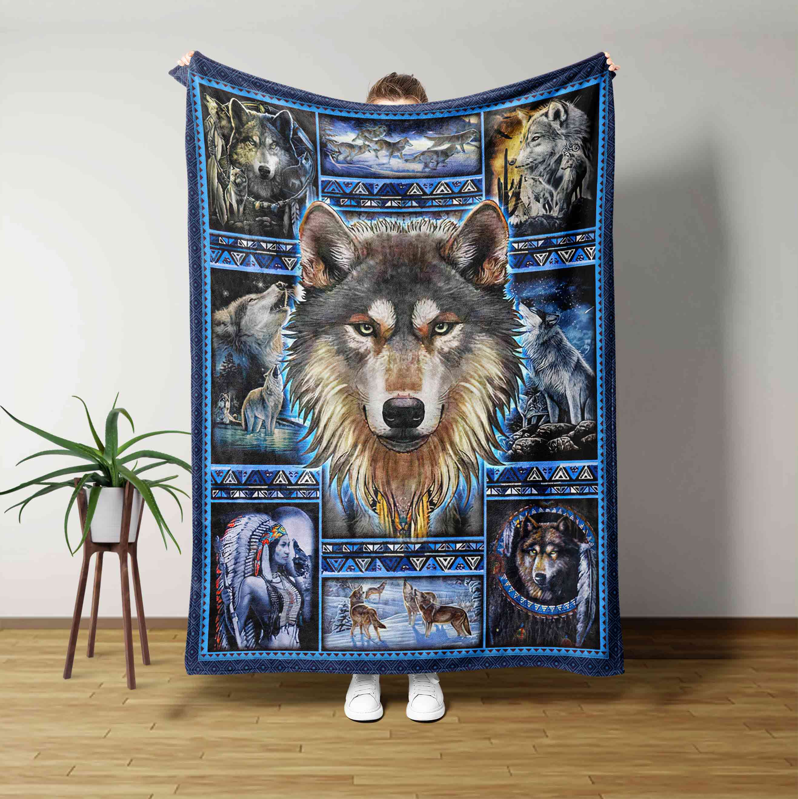 Wolf In Winter Blanket
