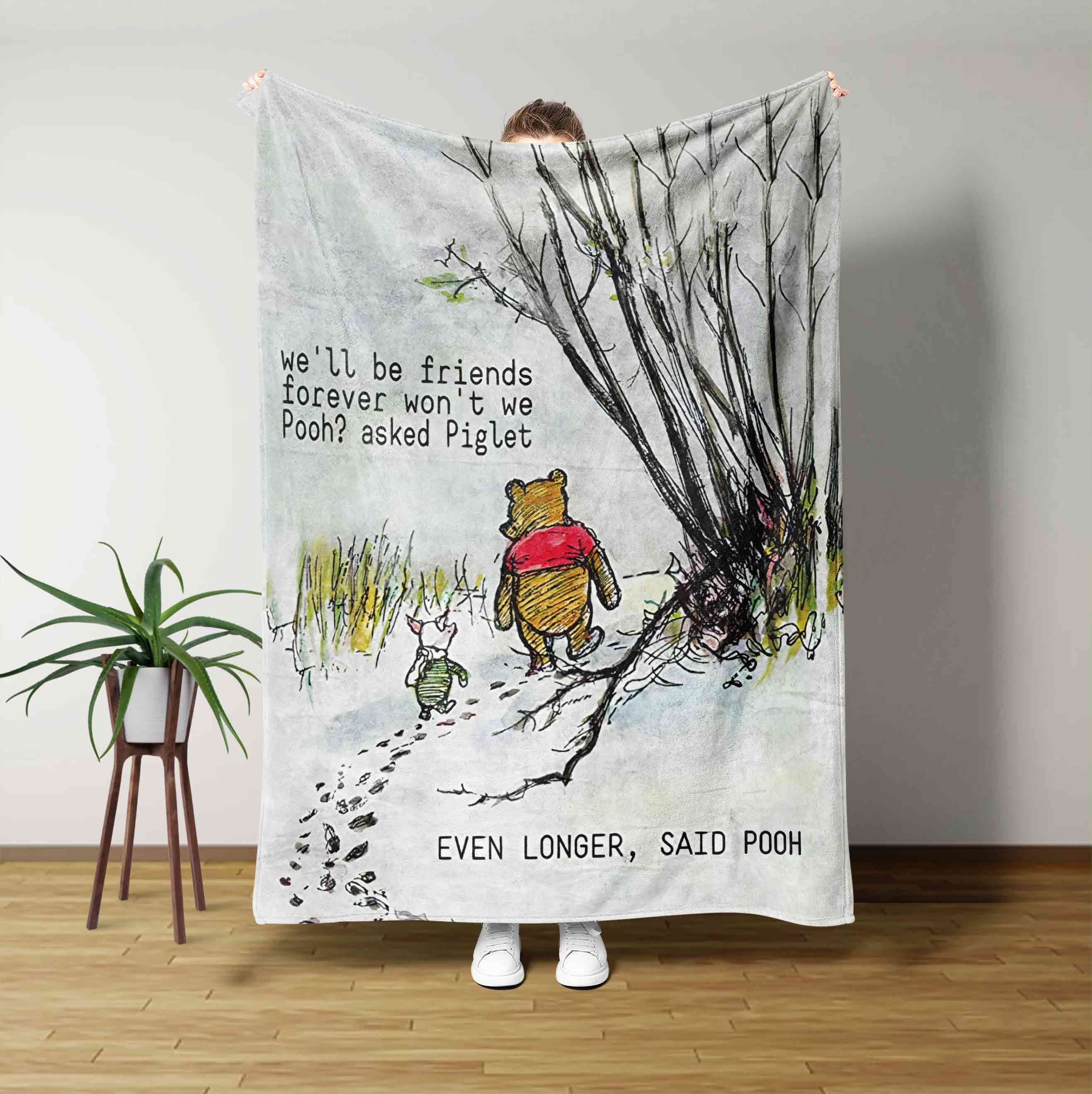 Pooh Well Be Friends Forever Wont We Blanket