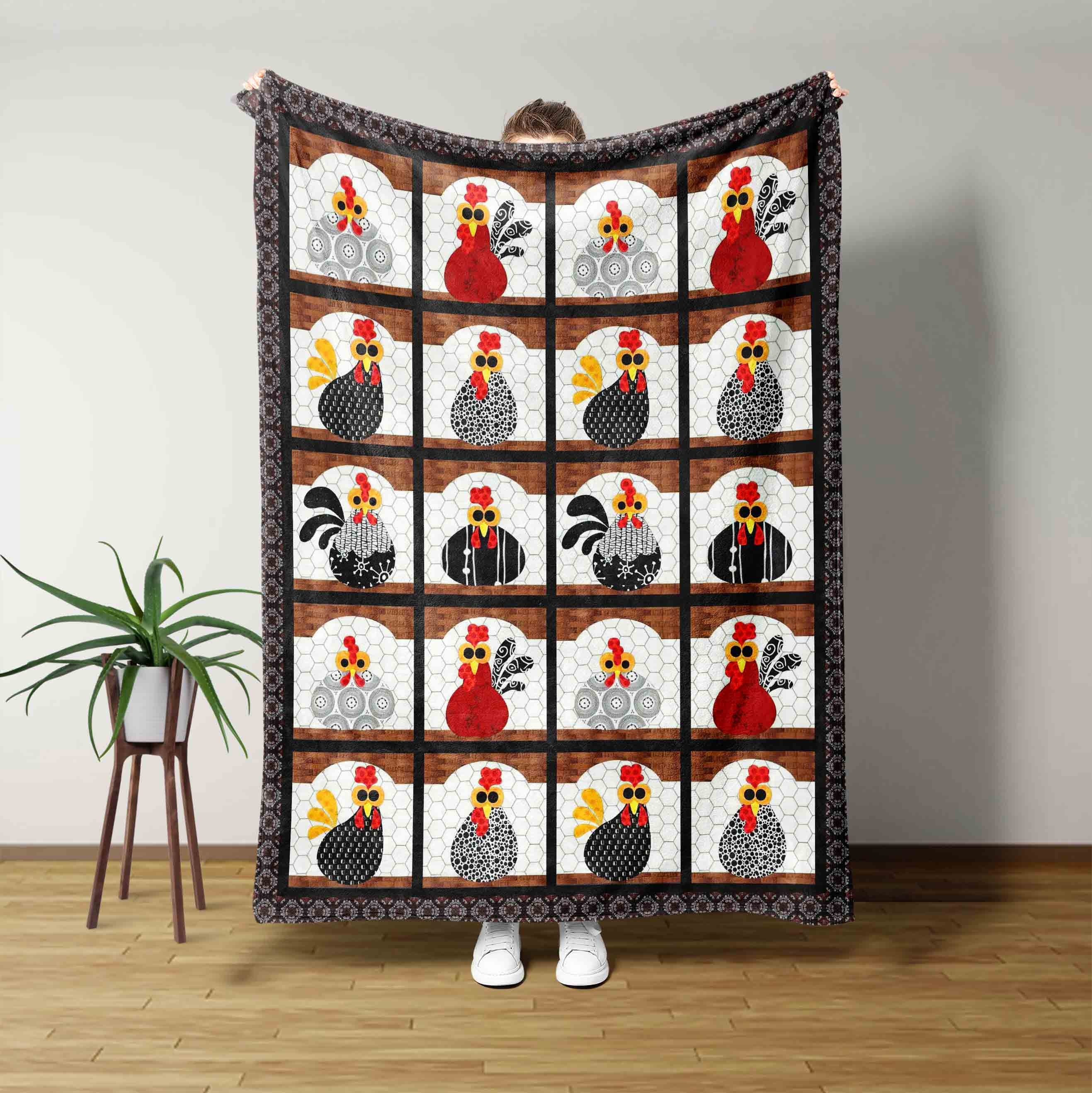 Chicken Hen Rooster Blanket