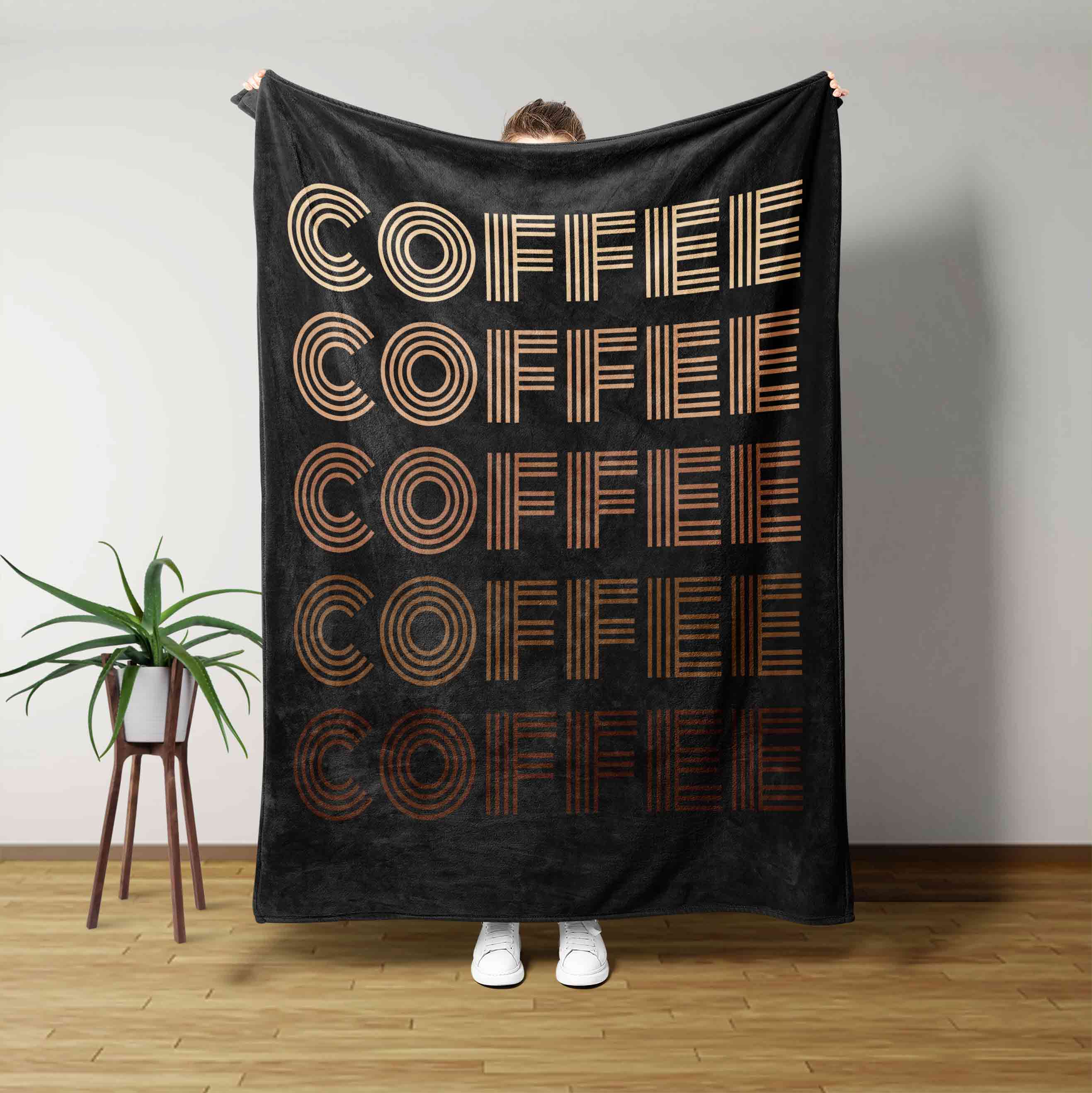 Coffee Blanket, Blanket For Coffee Shop