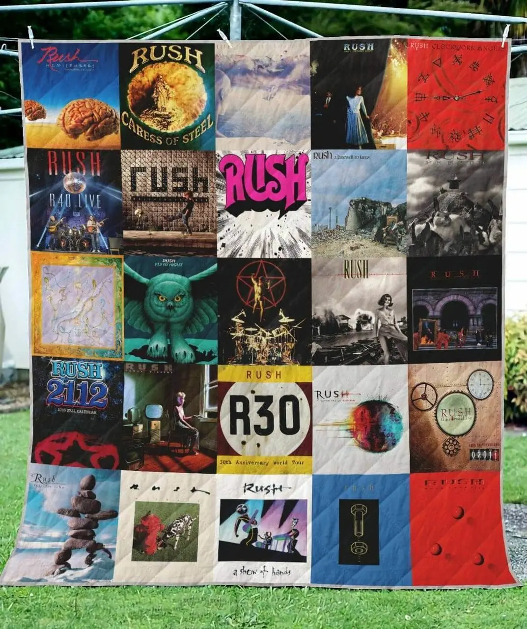 Rush Band Album All Season Quilt Blanket