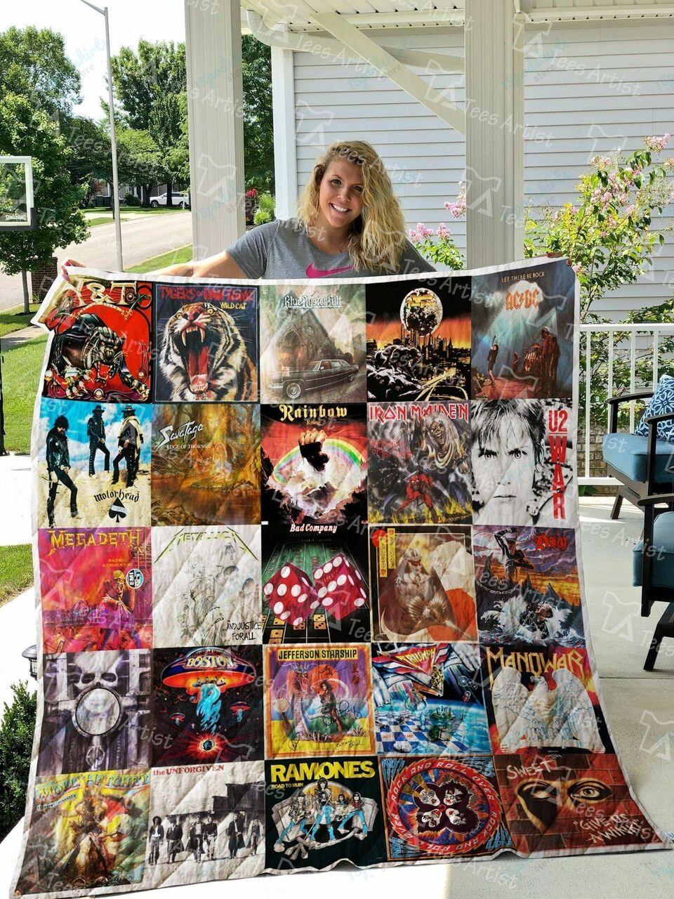 Rock Band Quilt Blanket