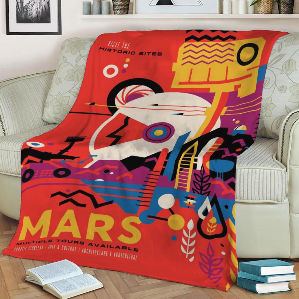 Mars Tour Available Fleece Throw Blanket