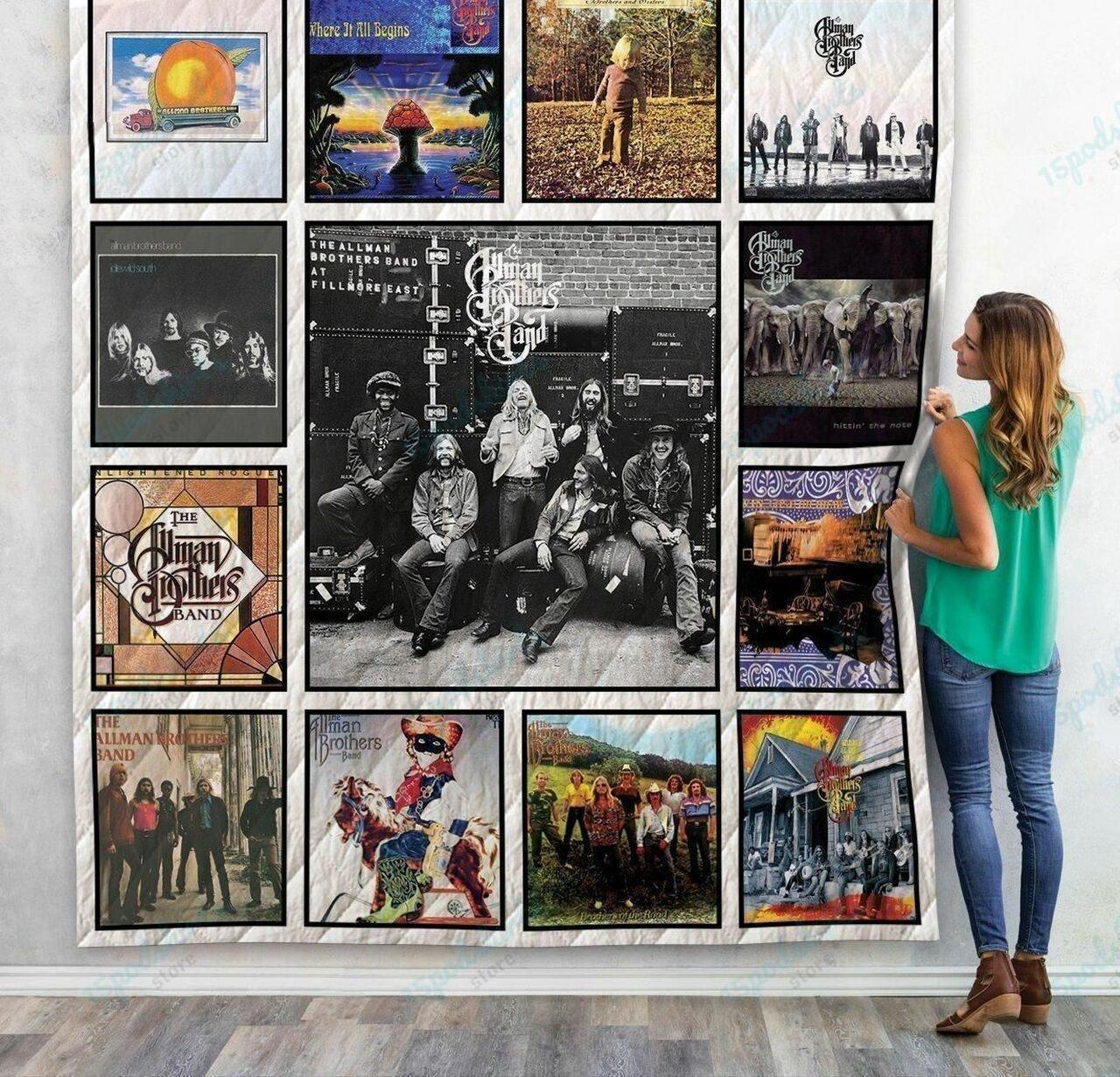 Tlmus The Allman Brothers Band Quilt Blanket