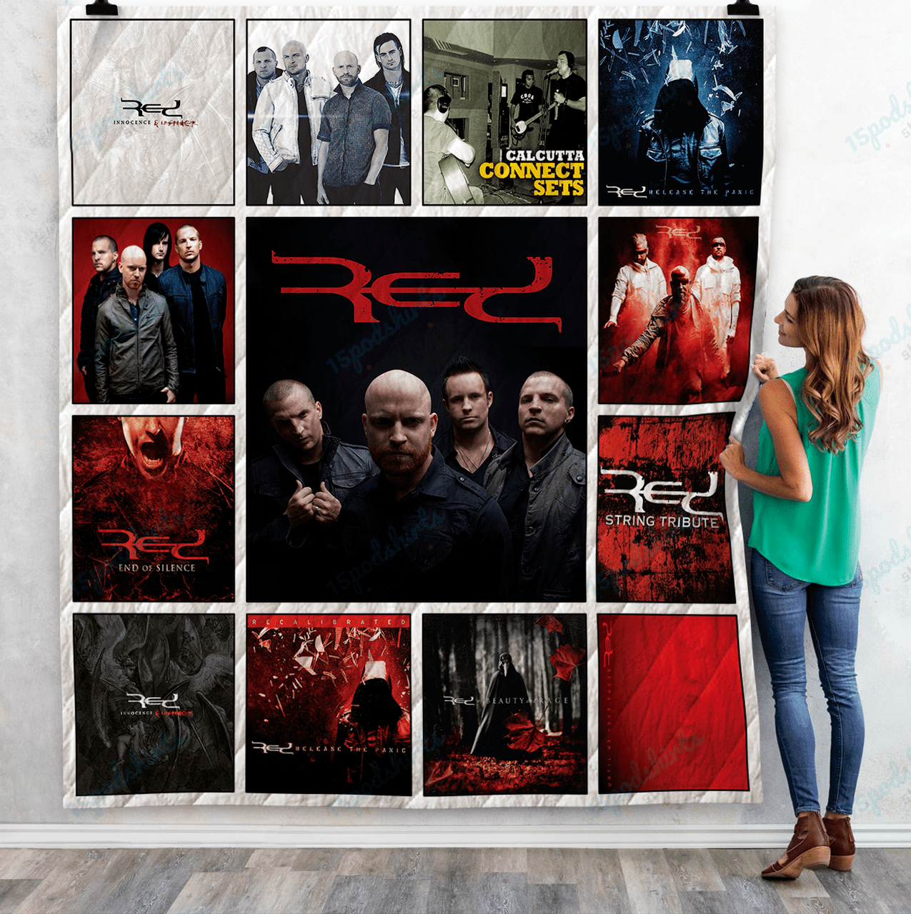 Red Band Albums Quilt Blanket For Fans