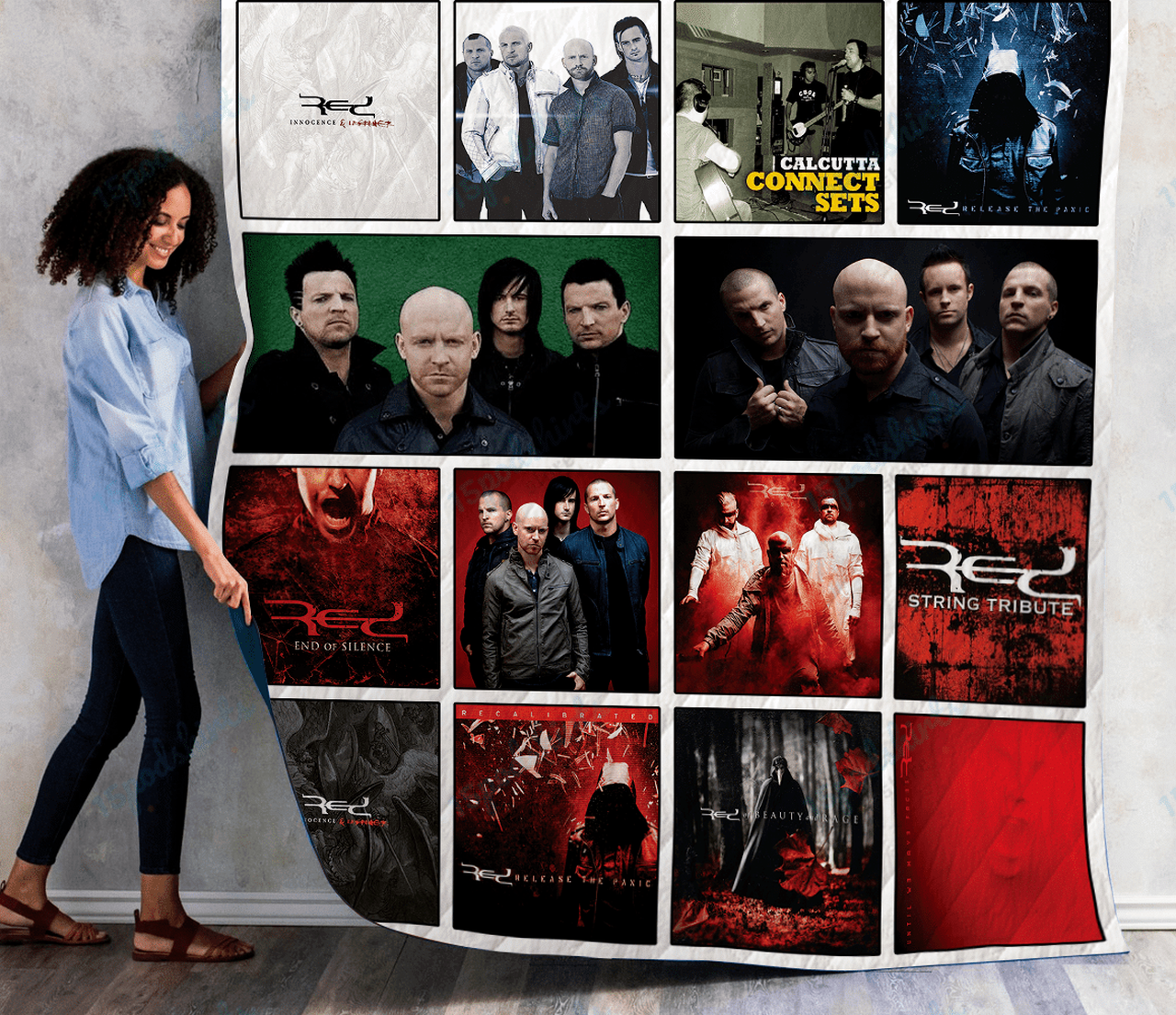 Red Band Albums Quilt Blanket For Fans
