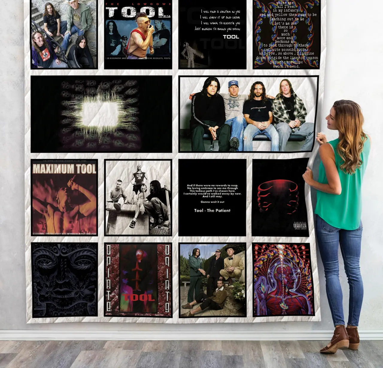 M-Tool Band Quilt Blanket For Fans