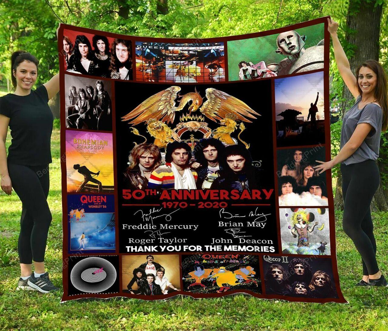 50Th Anniversary Of Queen Band All Season Quilt Blanket