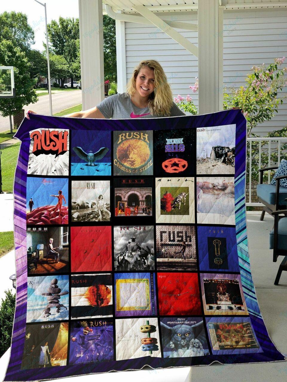 Rush Band Album Quilt Blanket