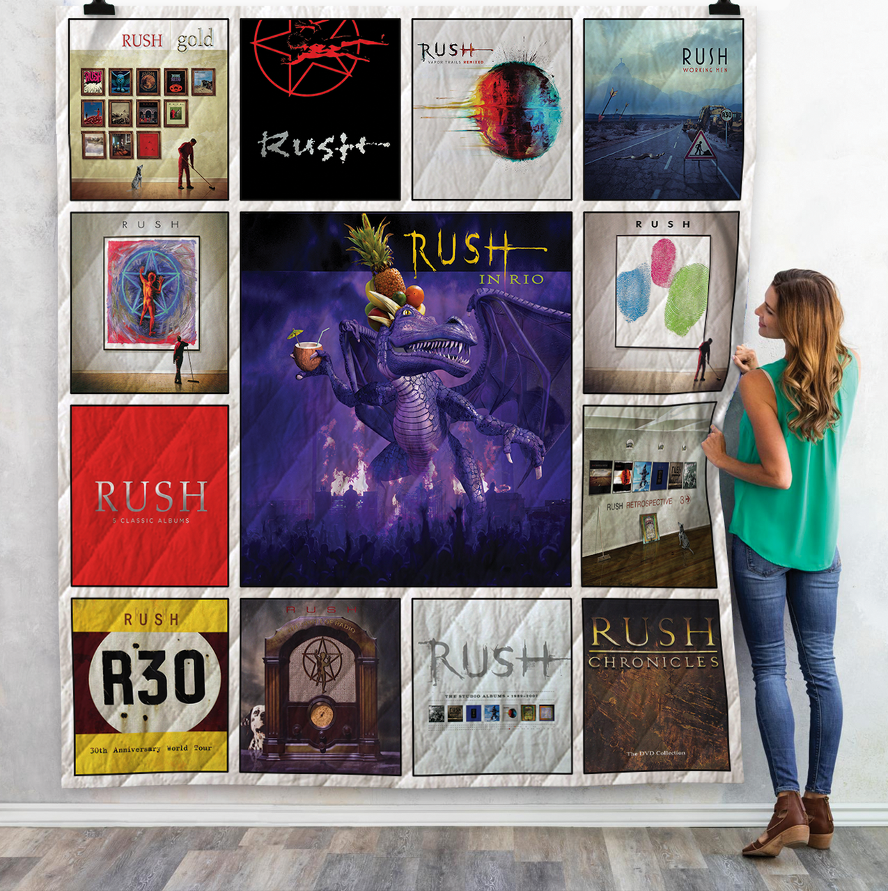 Rush Band Complication Albums Quilt Blanket For Fans