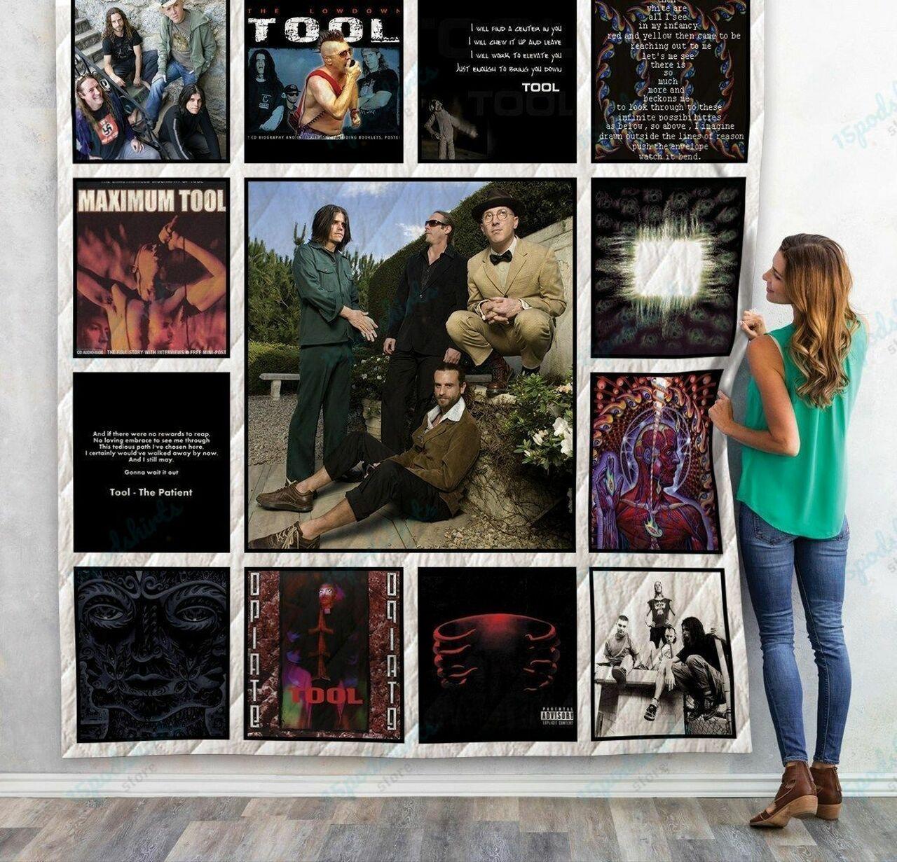M Tool Band Quilt Blanket For Fan