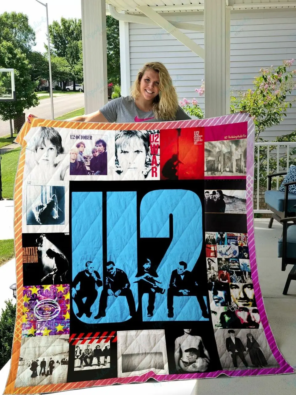 U2 Style 4 Album Quilt Blanket