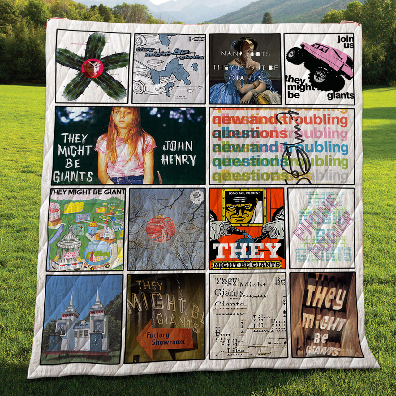 They Might Be Giants Album Quilt Blanket