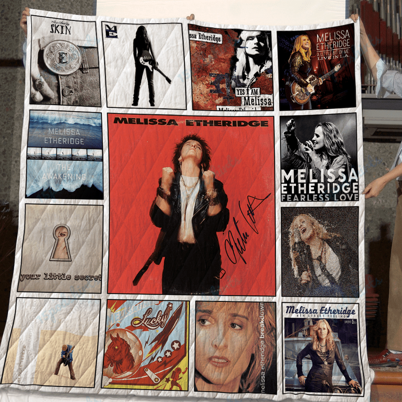 Melissa Etheridge Album Quilt Blanket
