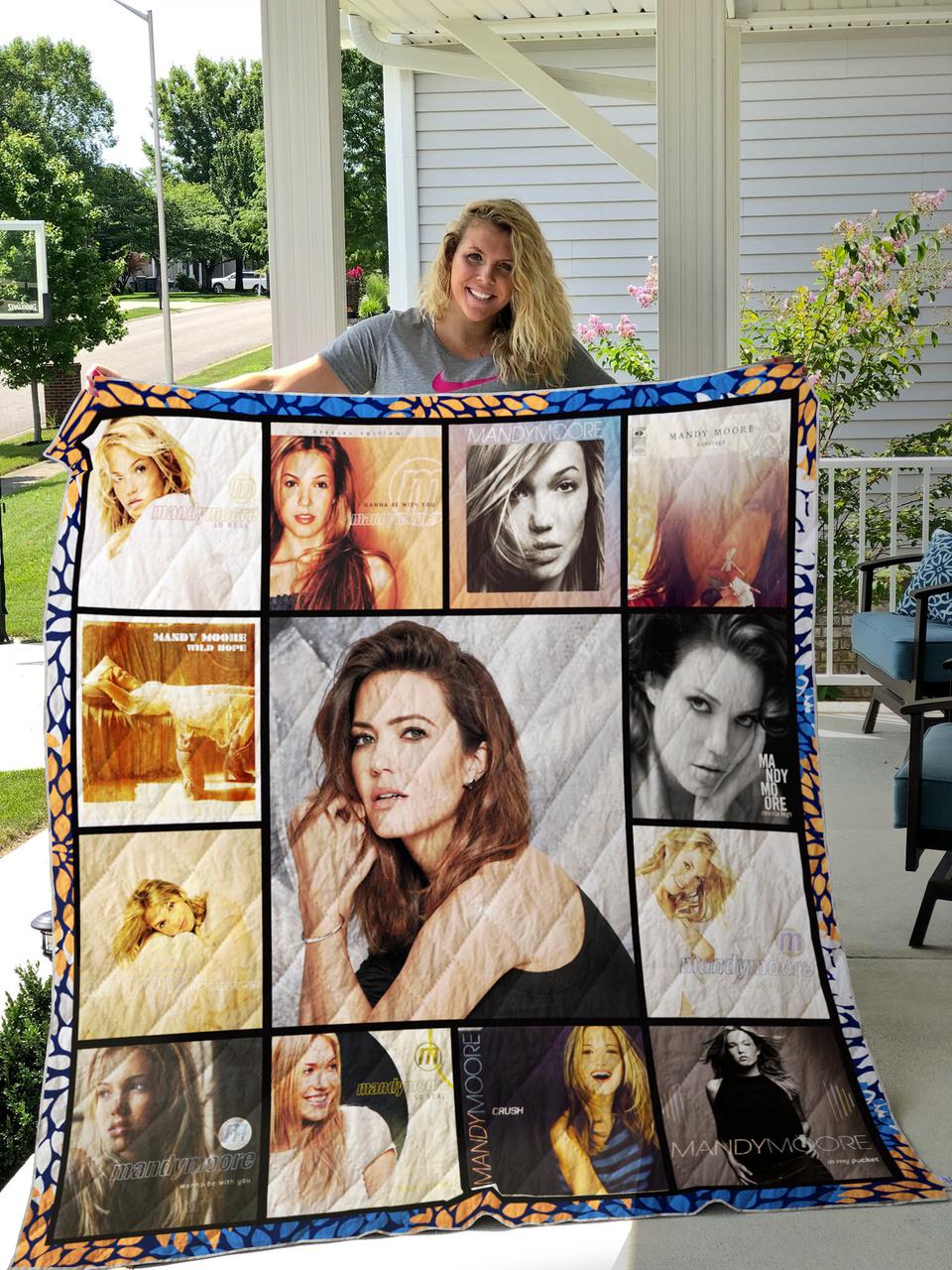 Mandy Moore Album Quilt Blanket