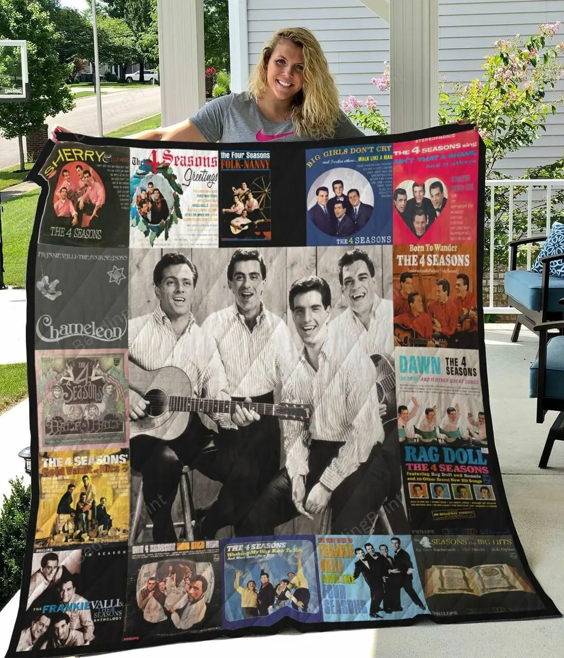 The Four Seasons Album Quilt Blanket