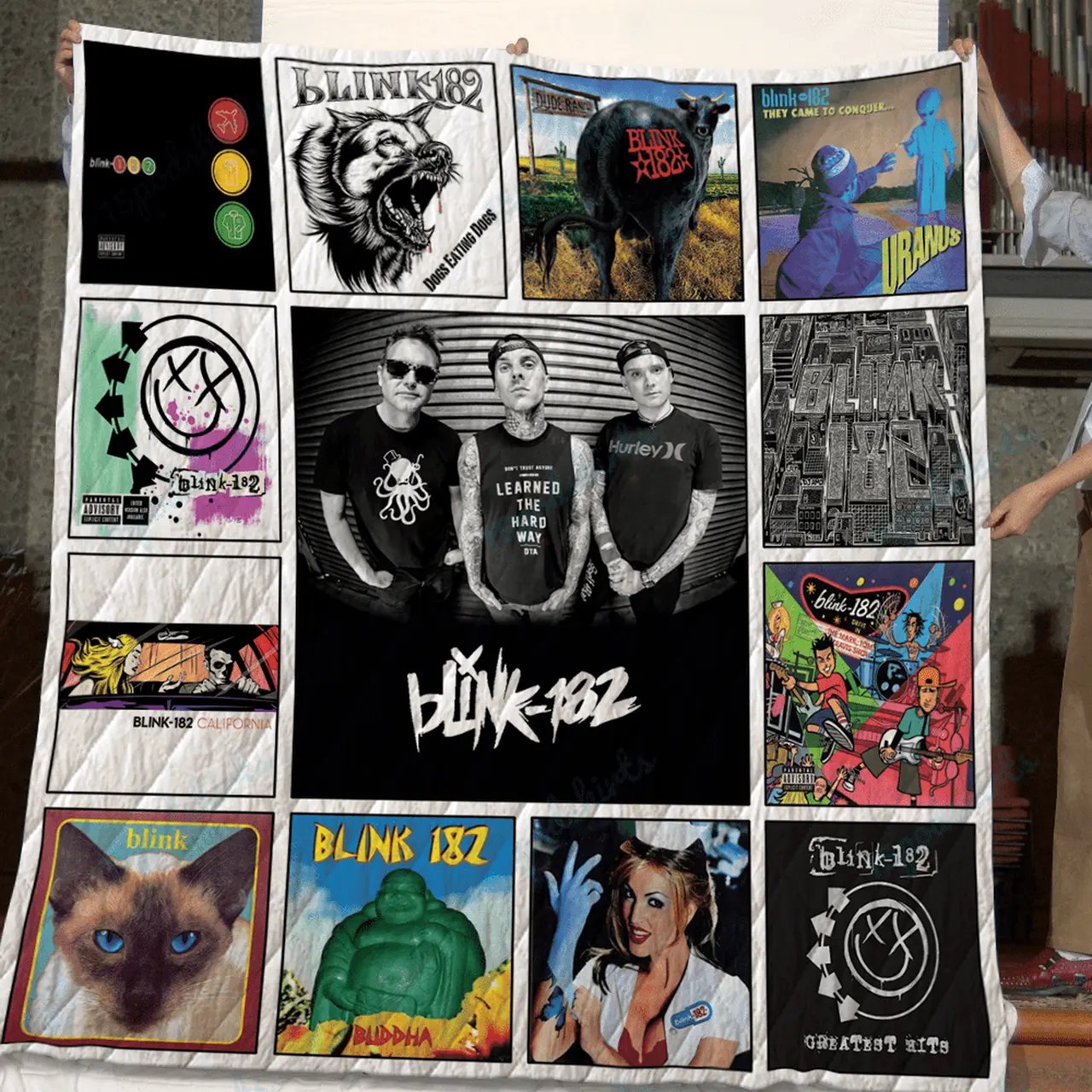 Blink 182 Best Album Quilt Blanket