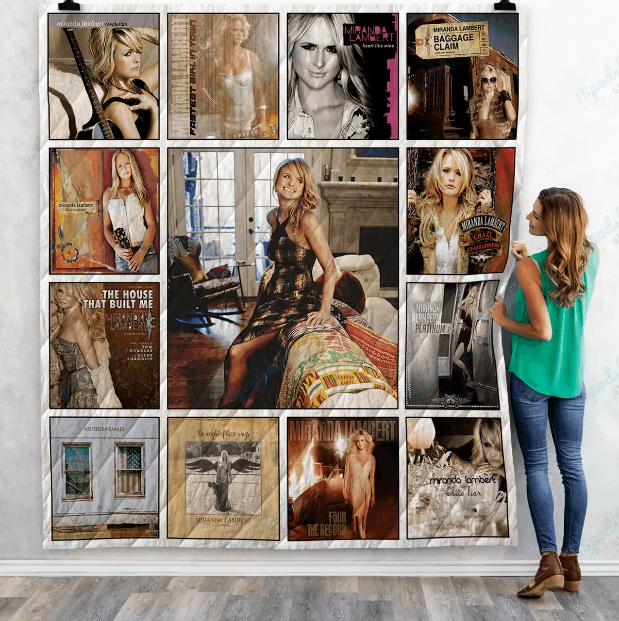 Miranda Lambert Albums Quilt Blanket