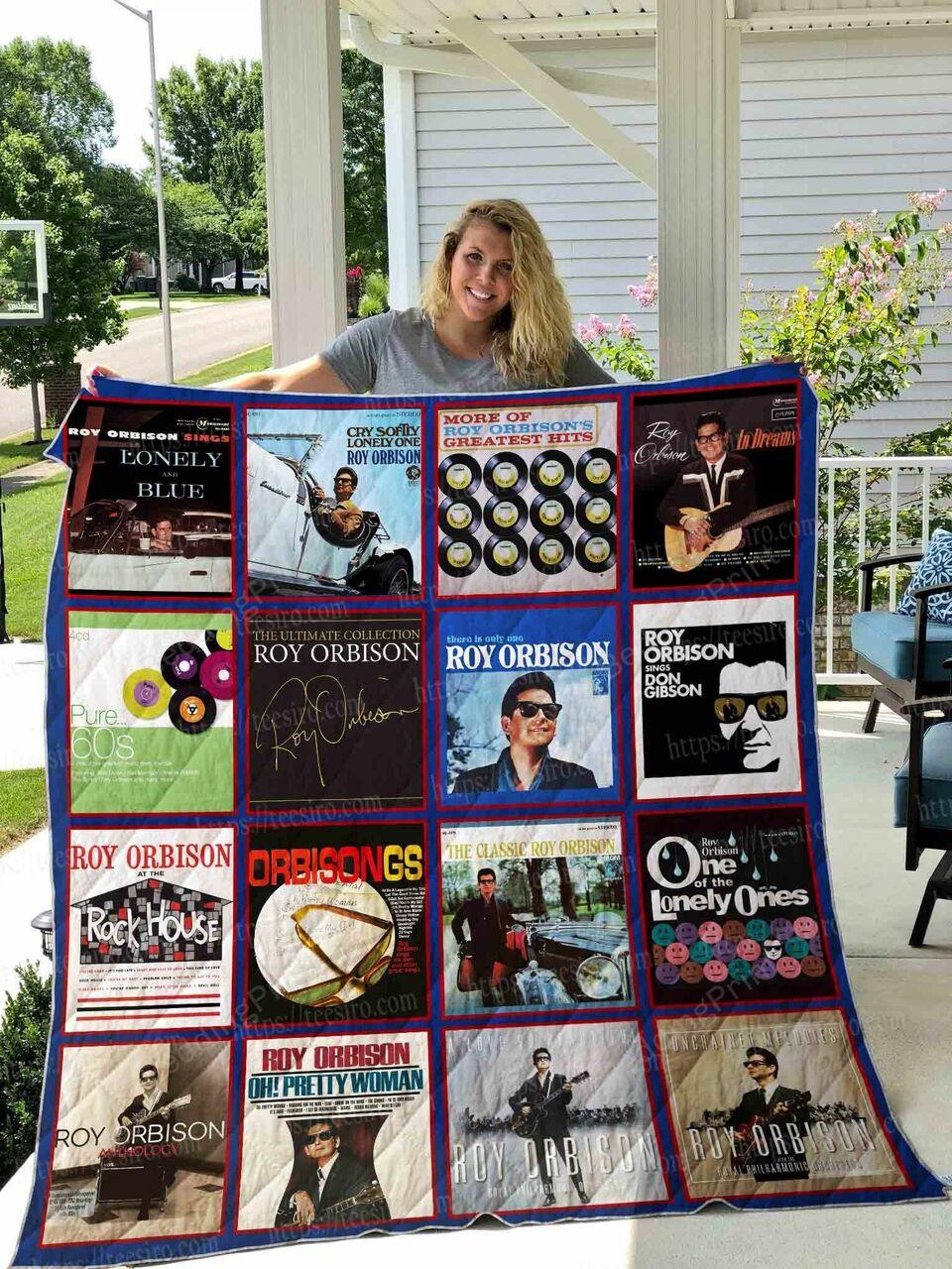 Roy Orbison Albums Quilt Blanket Great Customized Blanket Gifts