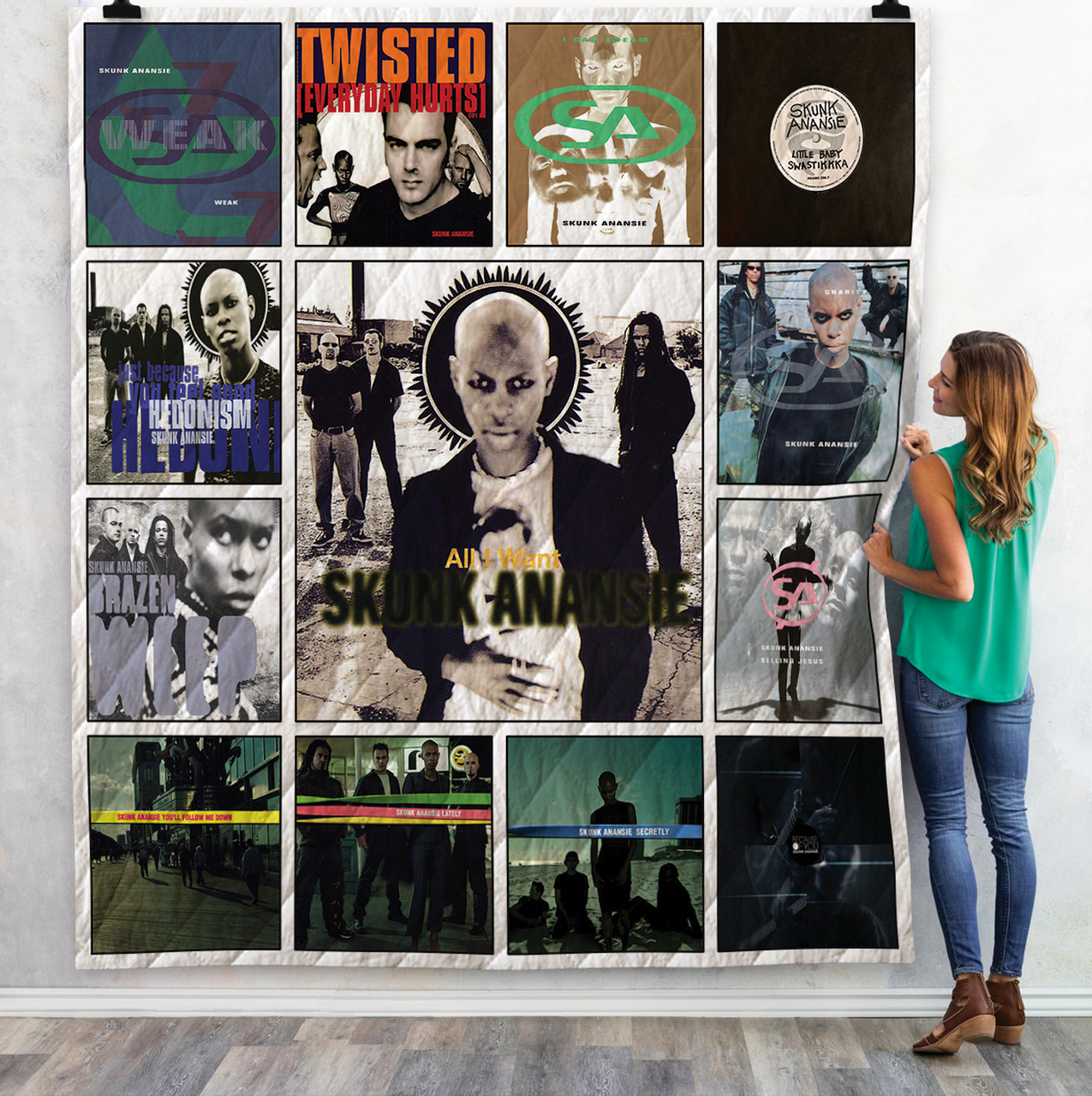 Skunk Anansie Singles Albums Quilt Blanket For Fans