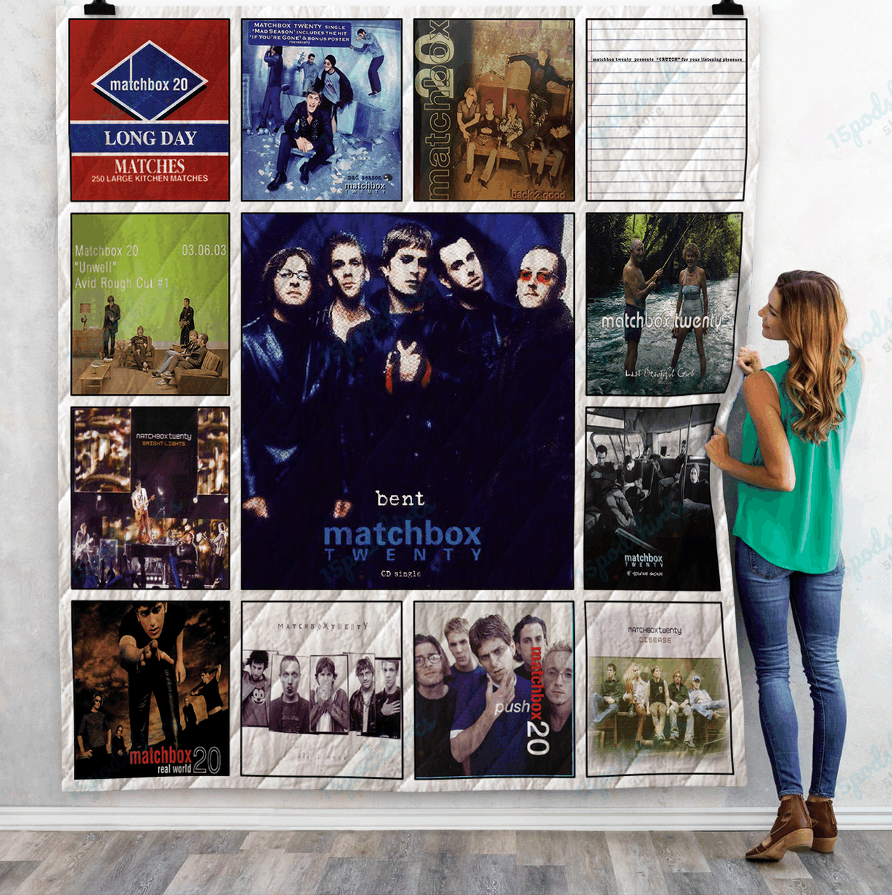 Matchbox Twenty Singles Albums Quilt Blanket For Fans