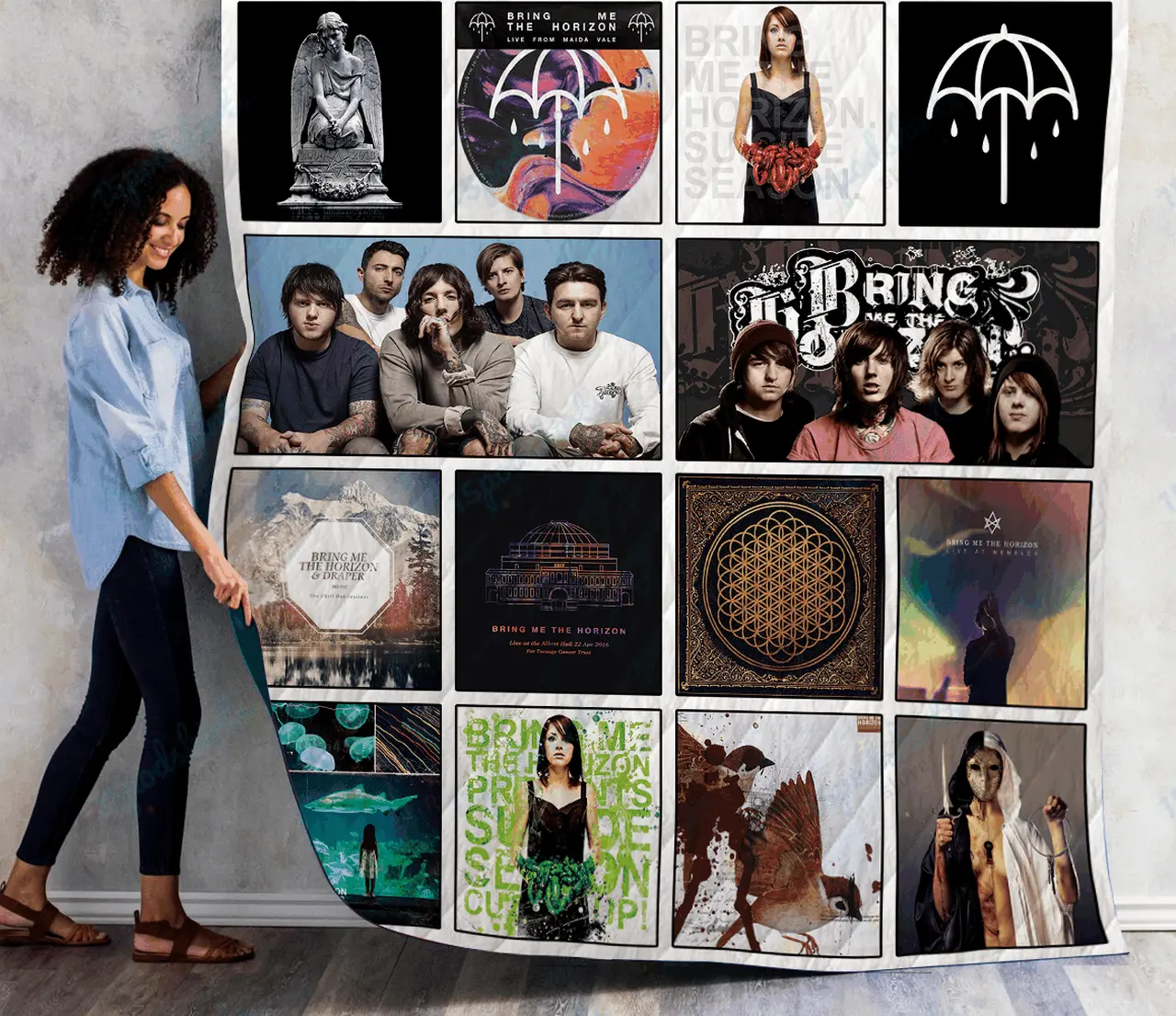 Bring Me The Horizon Albums Quilt Blanket