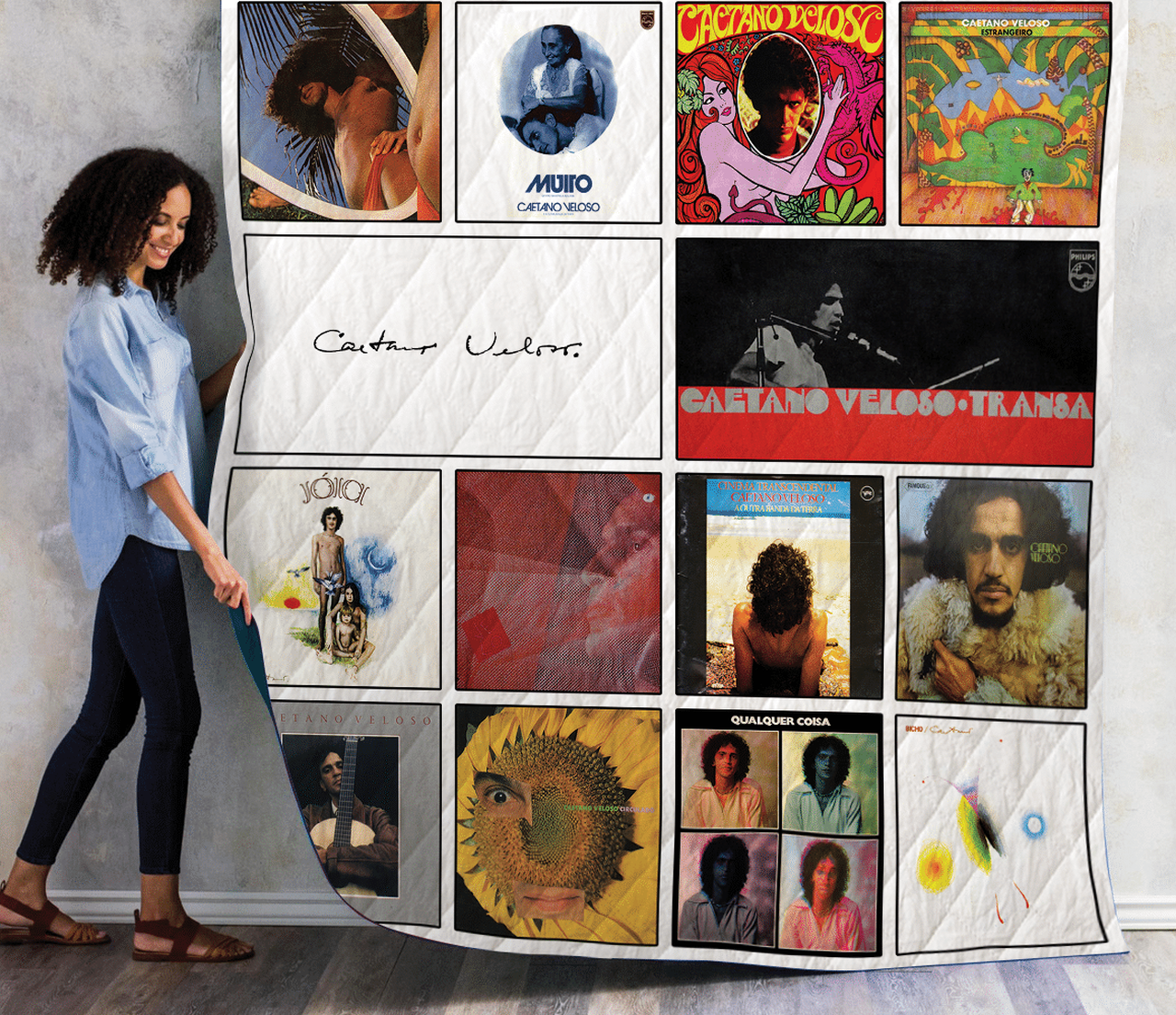 Caetano Veloso Albums Quilt Blanket