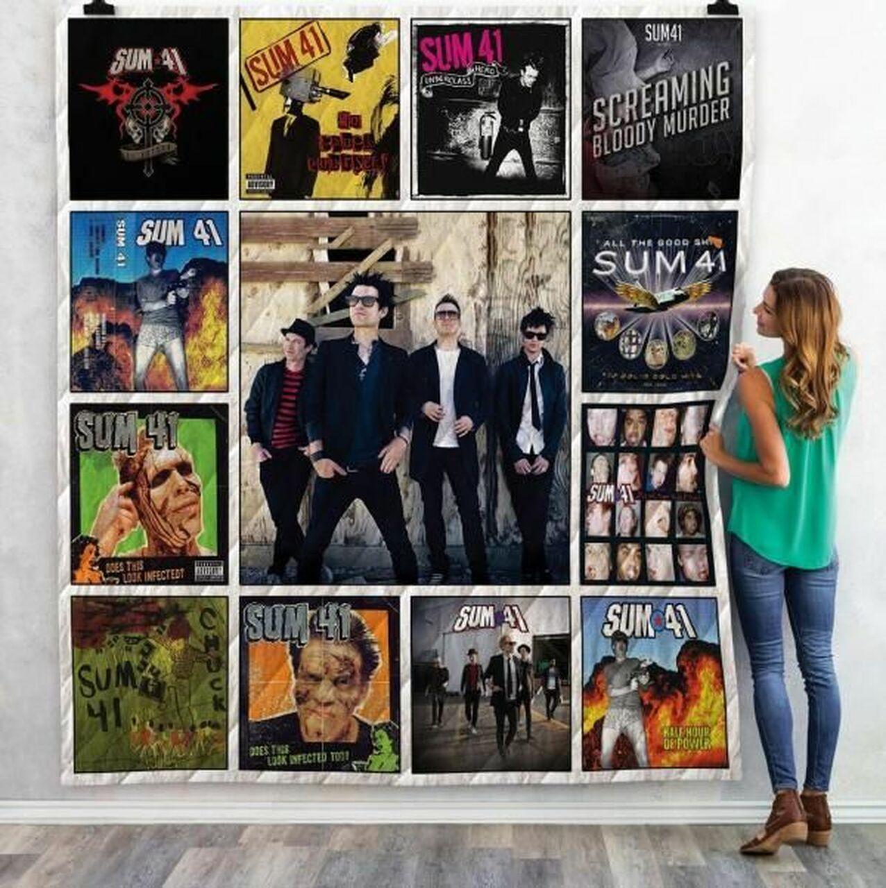 Sum 41 Albums Quilt Blanket