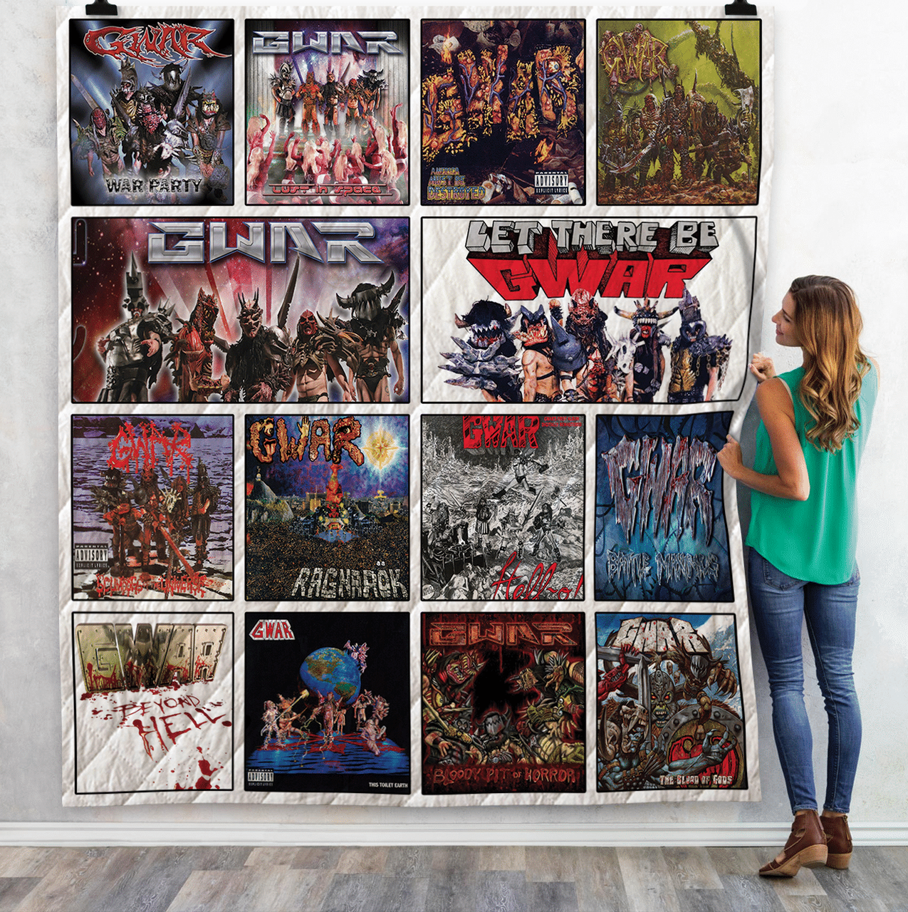 Gwar Albums Quilt Blanket