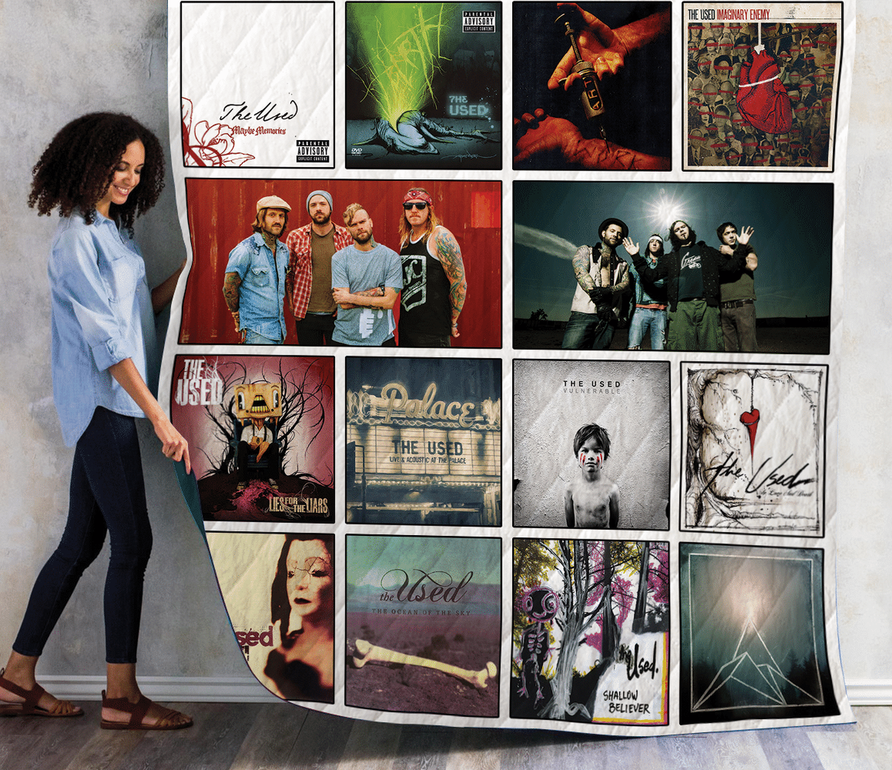 The Used Albums Quilt Blanket
