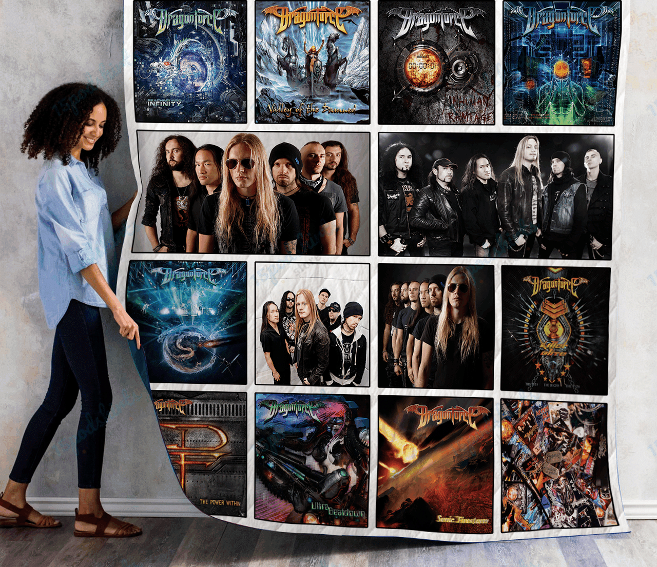 Dragonforce Albums Quilt Blanket