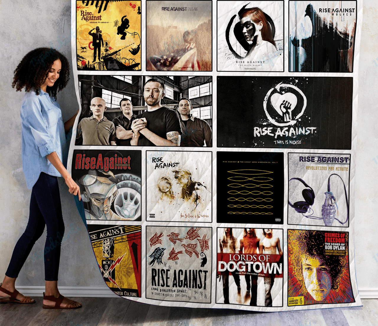 Rise Against Albums Quilt Blanket