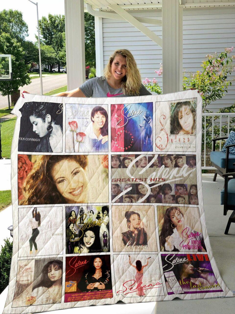 Selena Quintanilla Albums Quilt Blanket