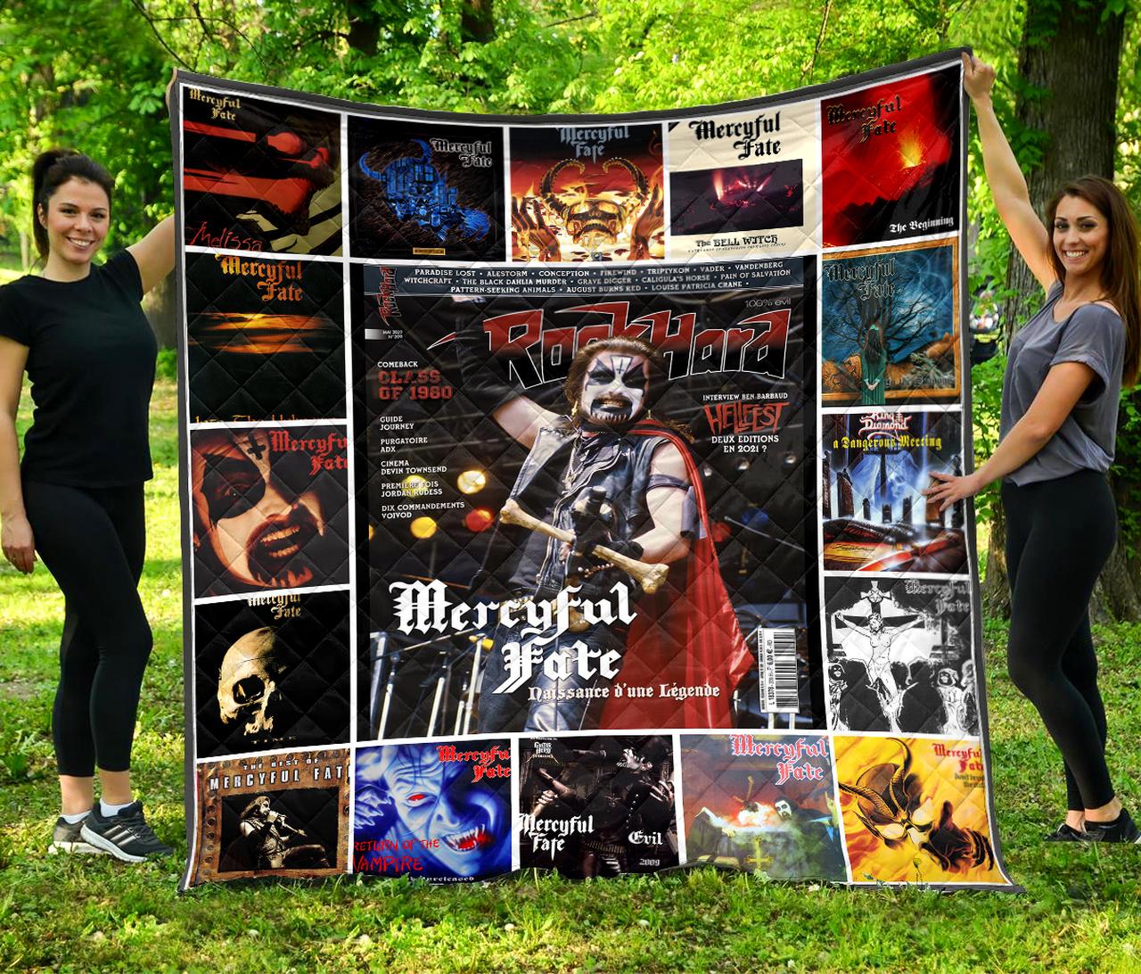 Mercyful Fate Albums Poster Quilt Blanket