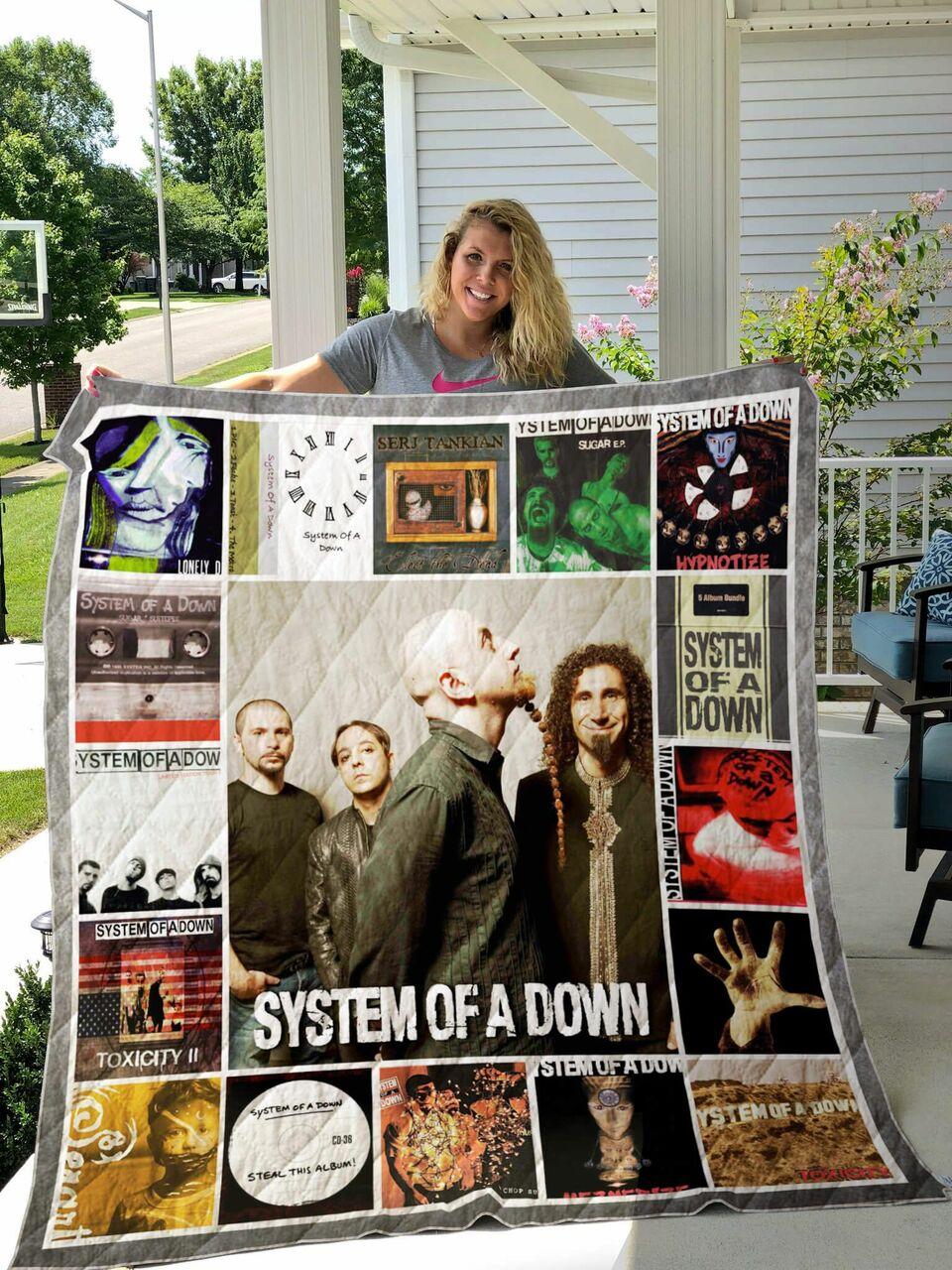 System Of A Down Albums Poster Quilt Blanket