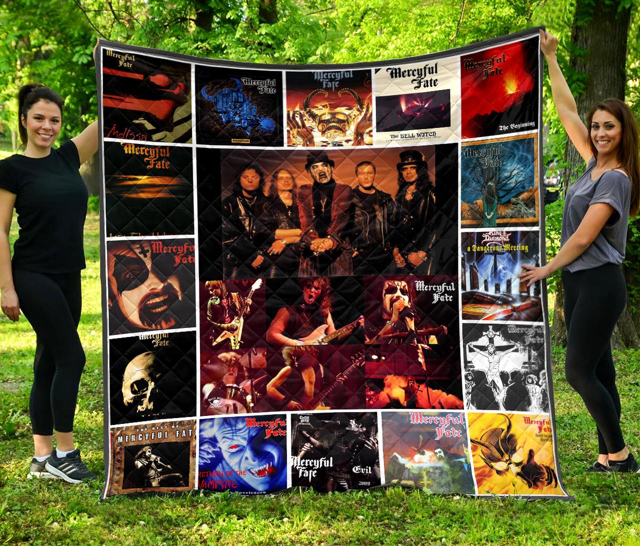 Mercyful Fate Albums Poster Quilt Blanket