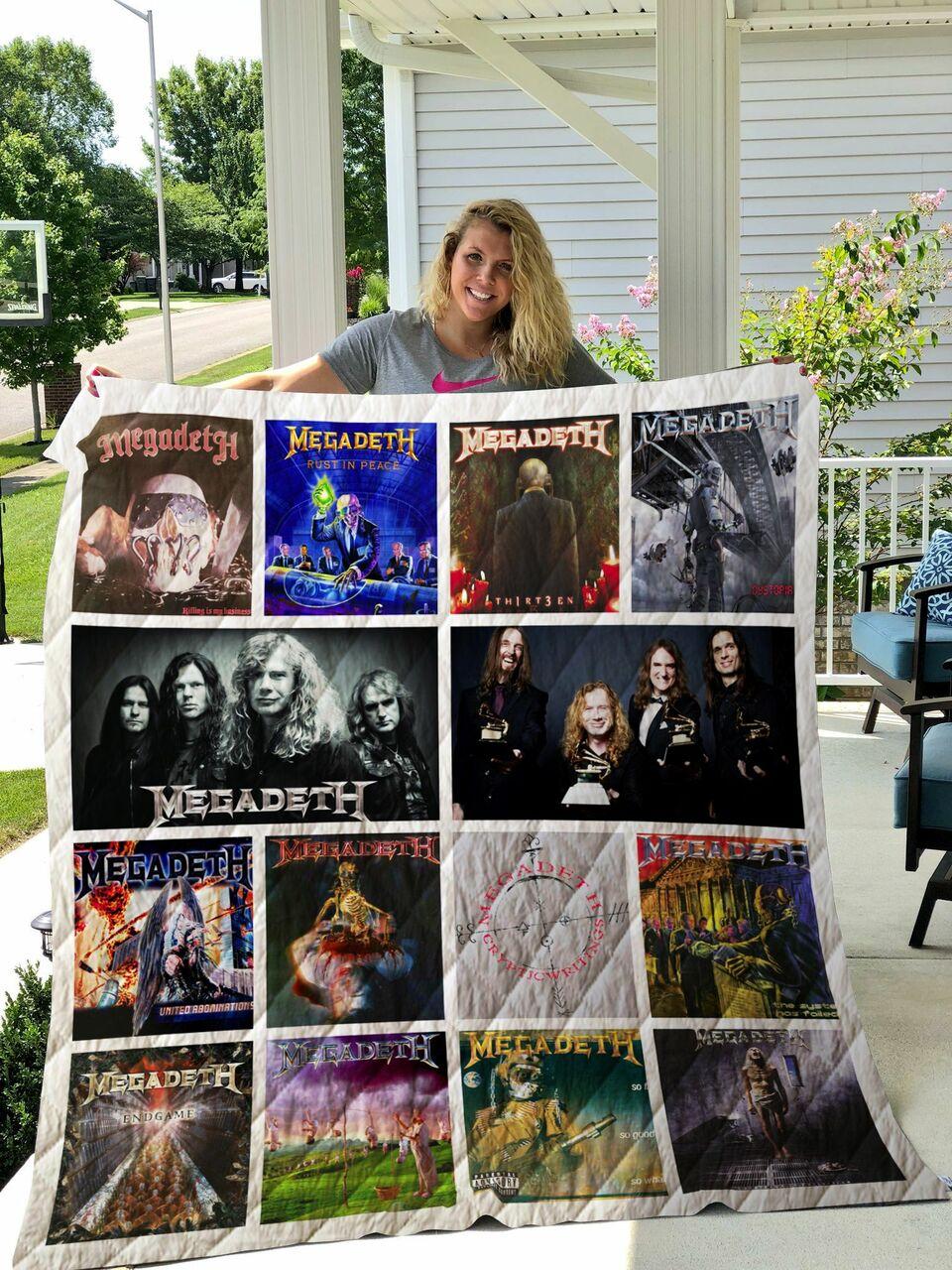 Megadeth Albums Quilt Blanket For Fans