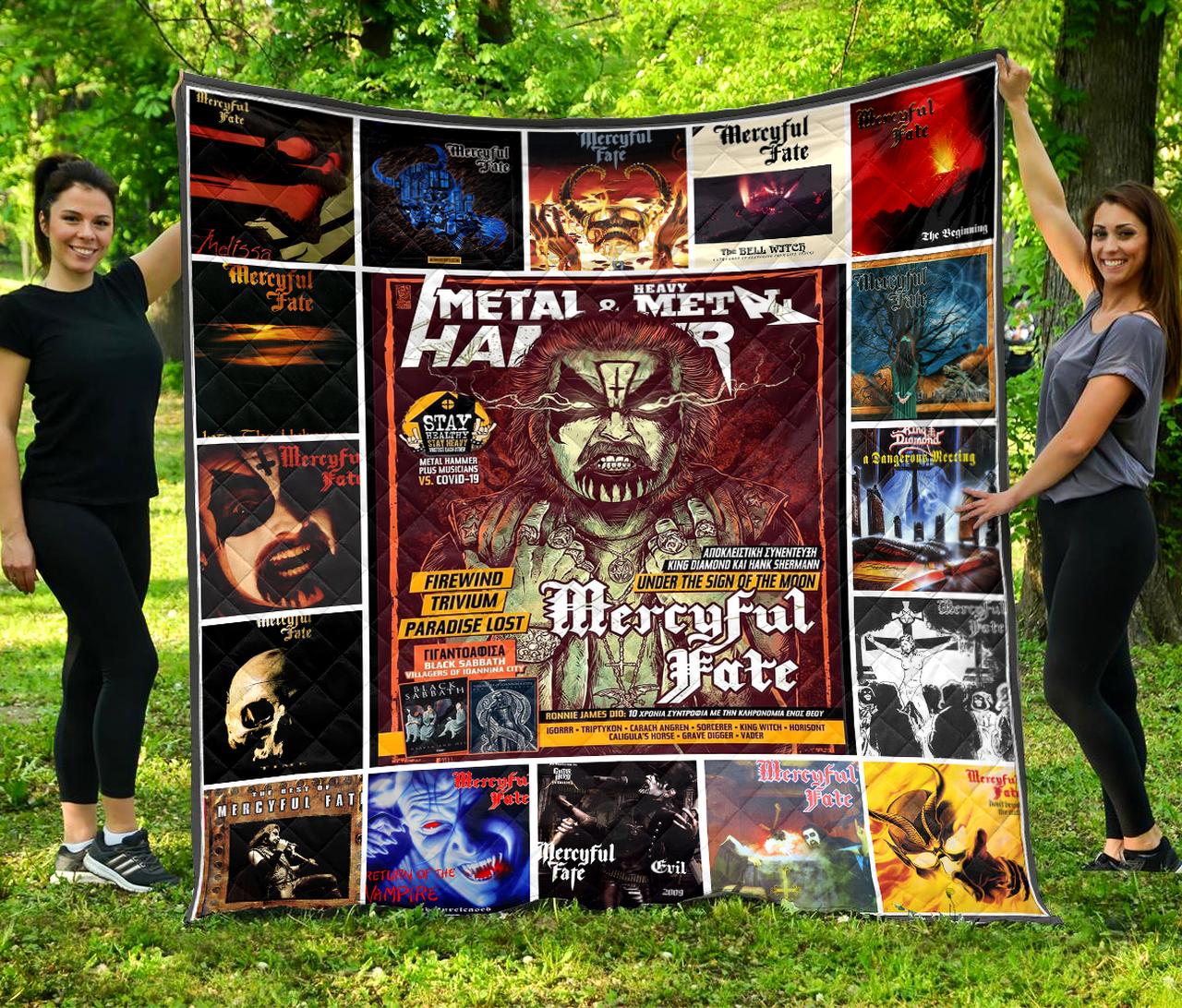 Mercyful Fate Albums Poster Quilt Blanket