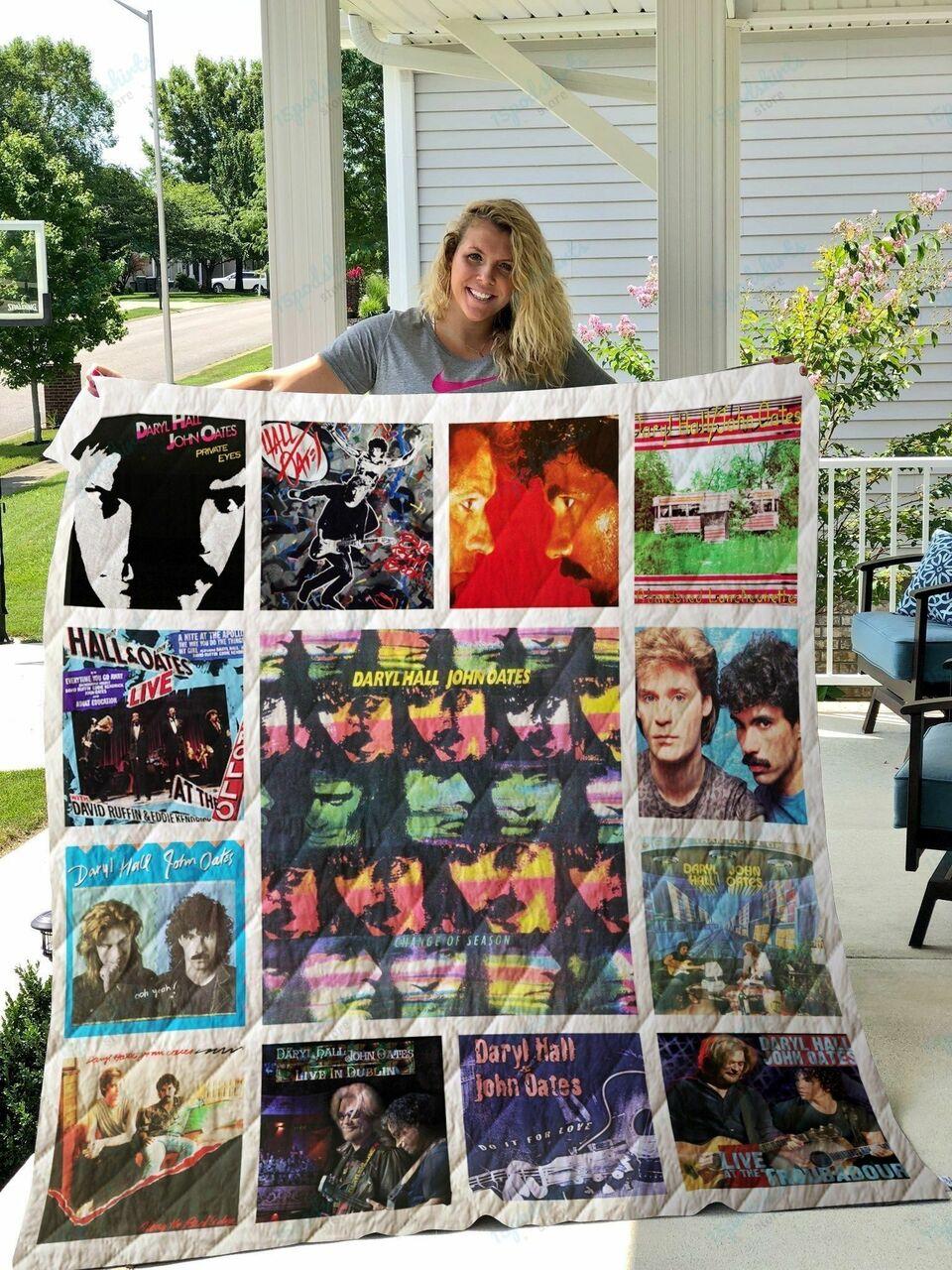 Hall Oates Albums Quilt Blanket