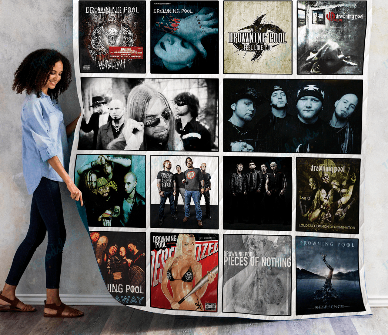 Drowning Pool Albums Quilt Blanket