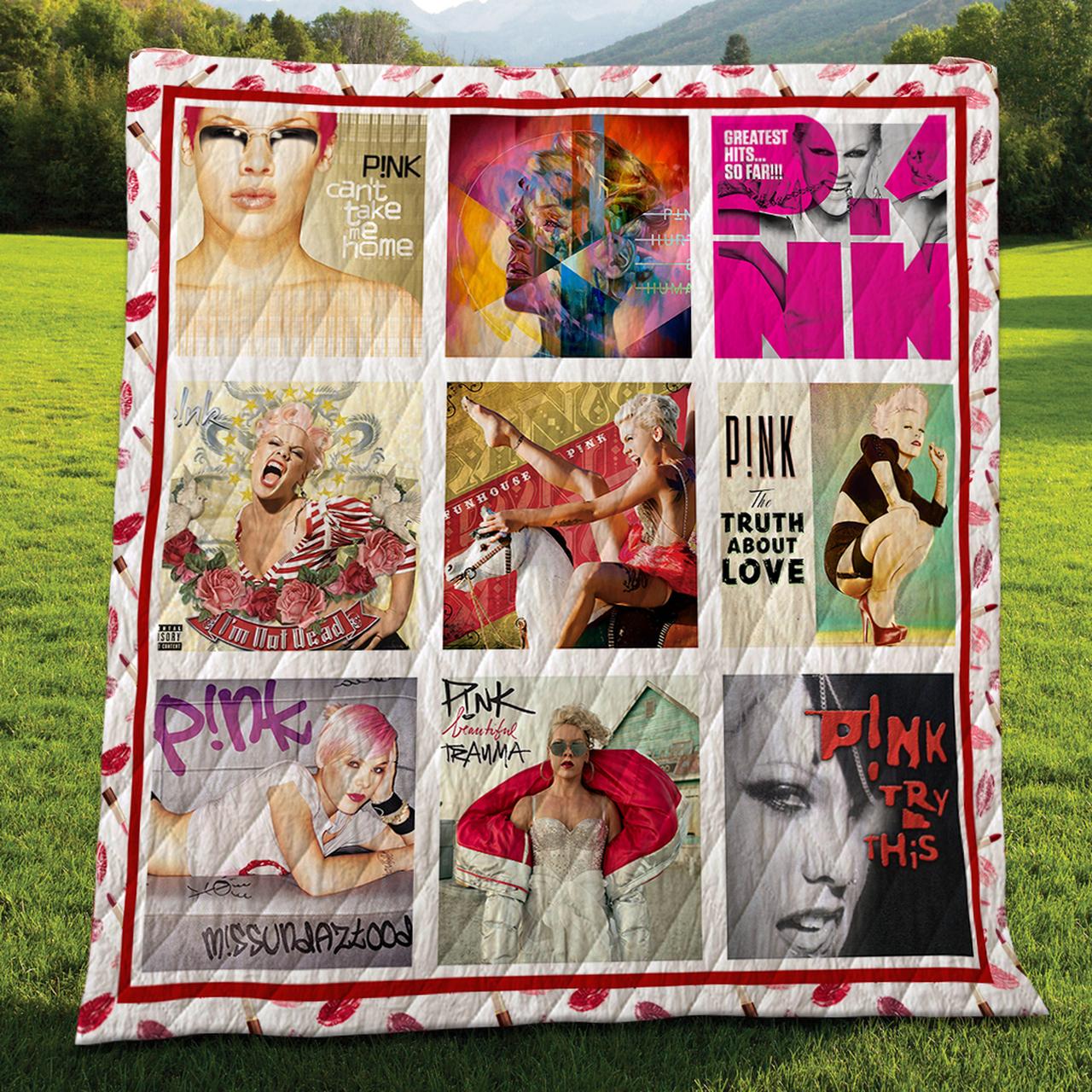 P!Nk Albums Quilt Blanket