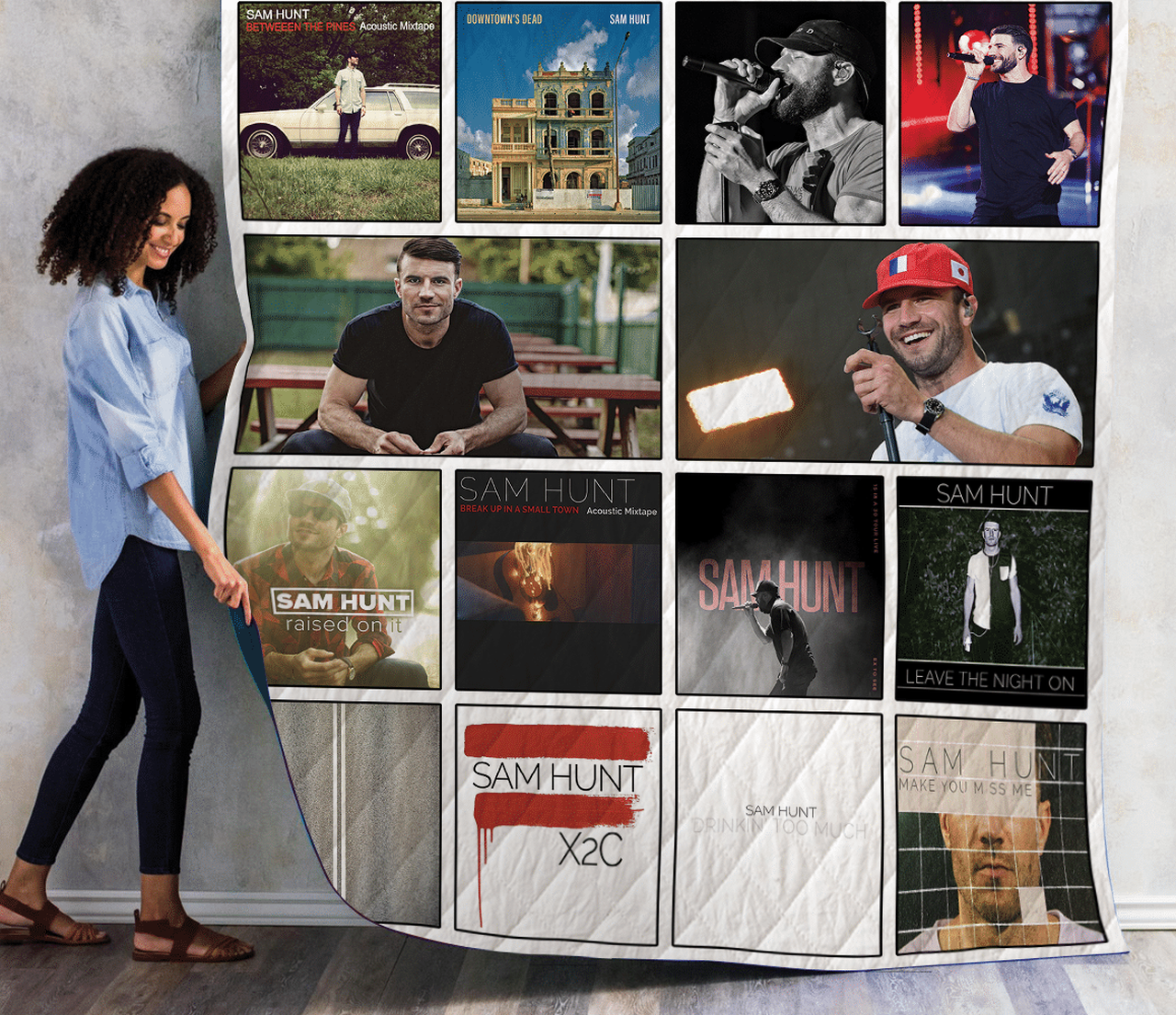 Sam Hunt Albums Quilt Blanket