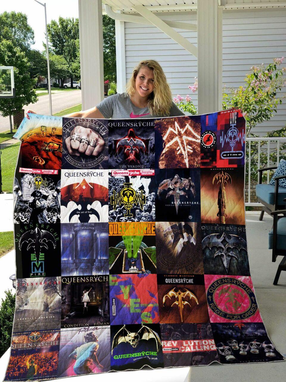 Queensrche Albums Quilt Blanket For Fans