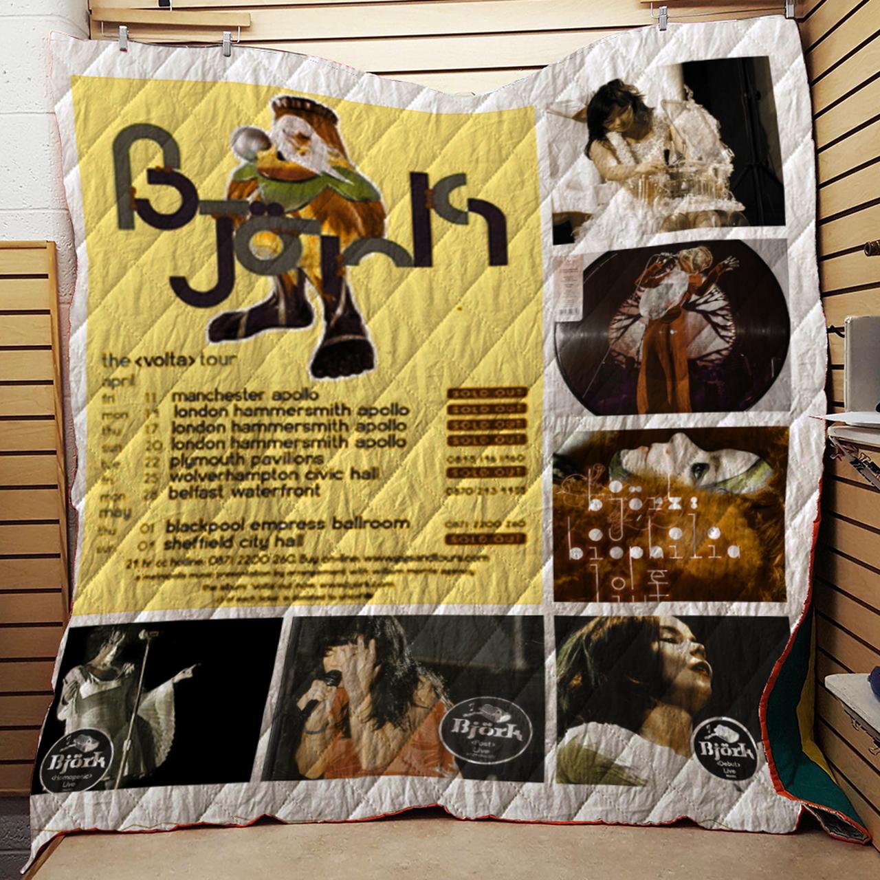 Bjrk Live Albums Quilt Blanket